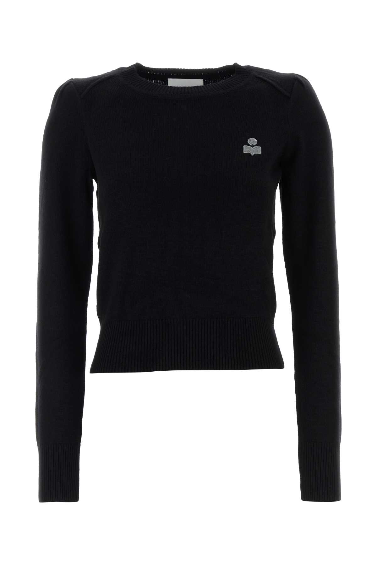 Isabel Marant Black Wool Blend Abelle Sweater In Black