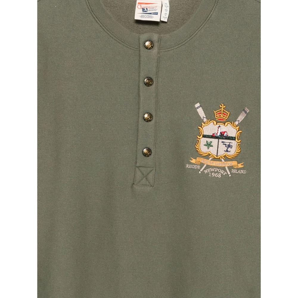 Champion Embroidered Logo Sweatshirt In Green