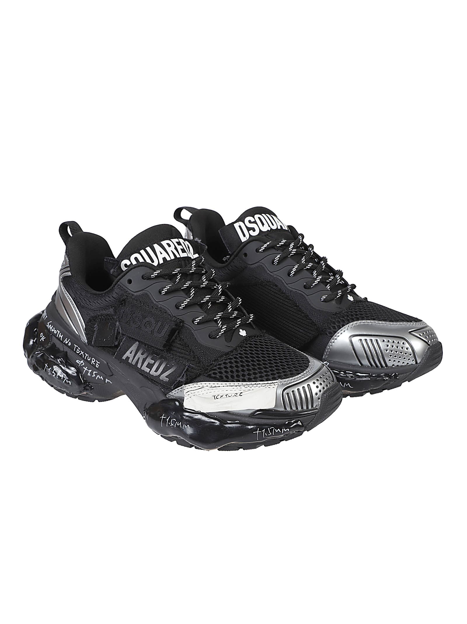 Dsquared2 Faster Lace-up Low Top Sneakers In Multi
