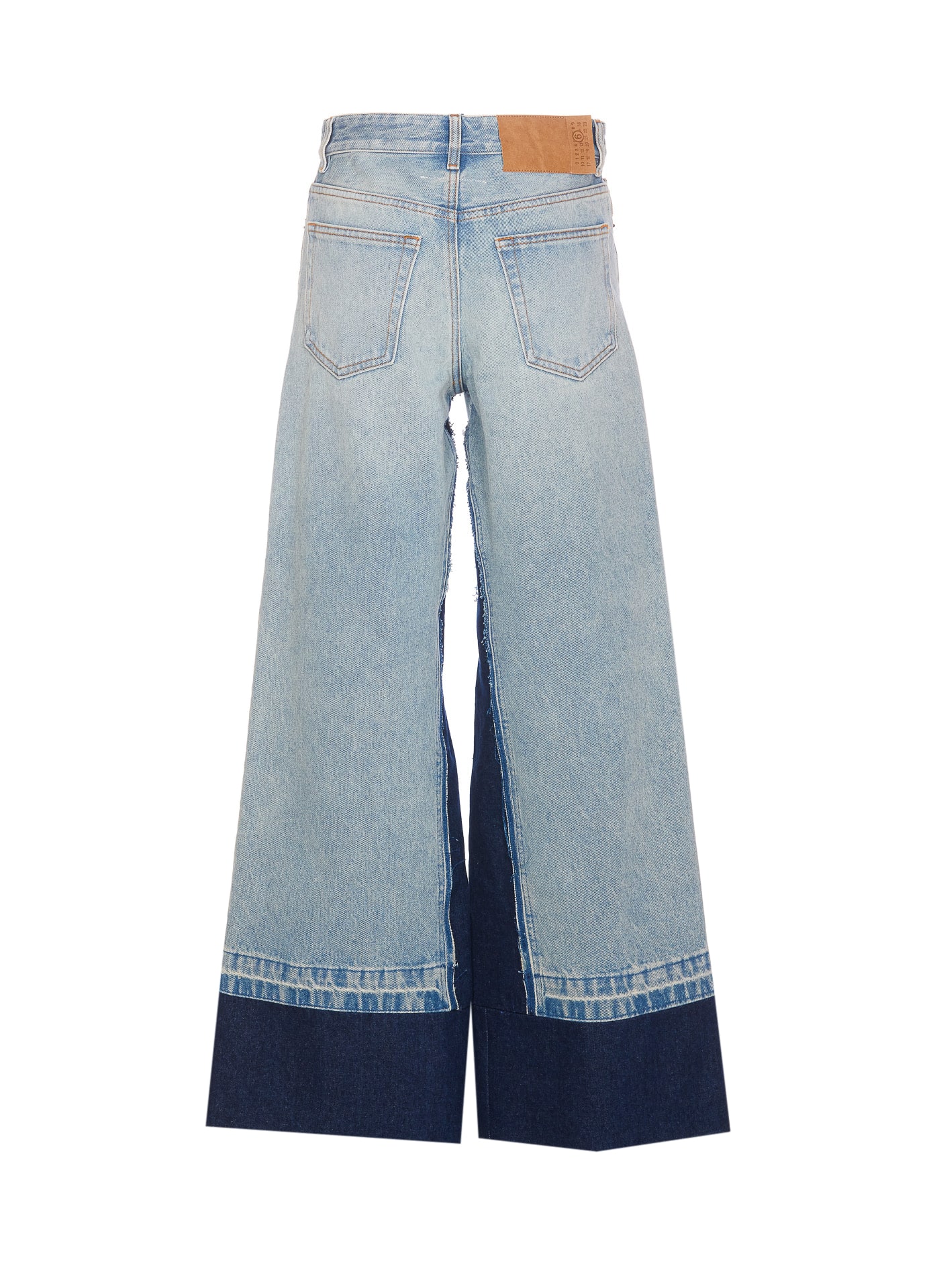 Shop Mm6 Maison Margiela Denim Jeans In Blue