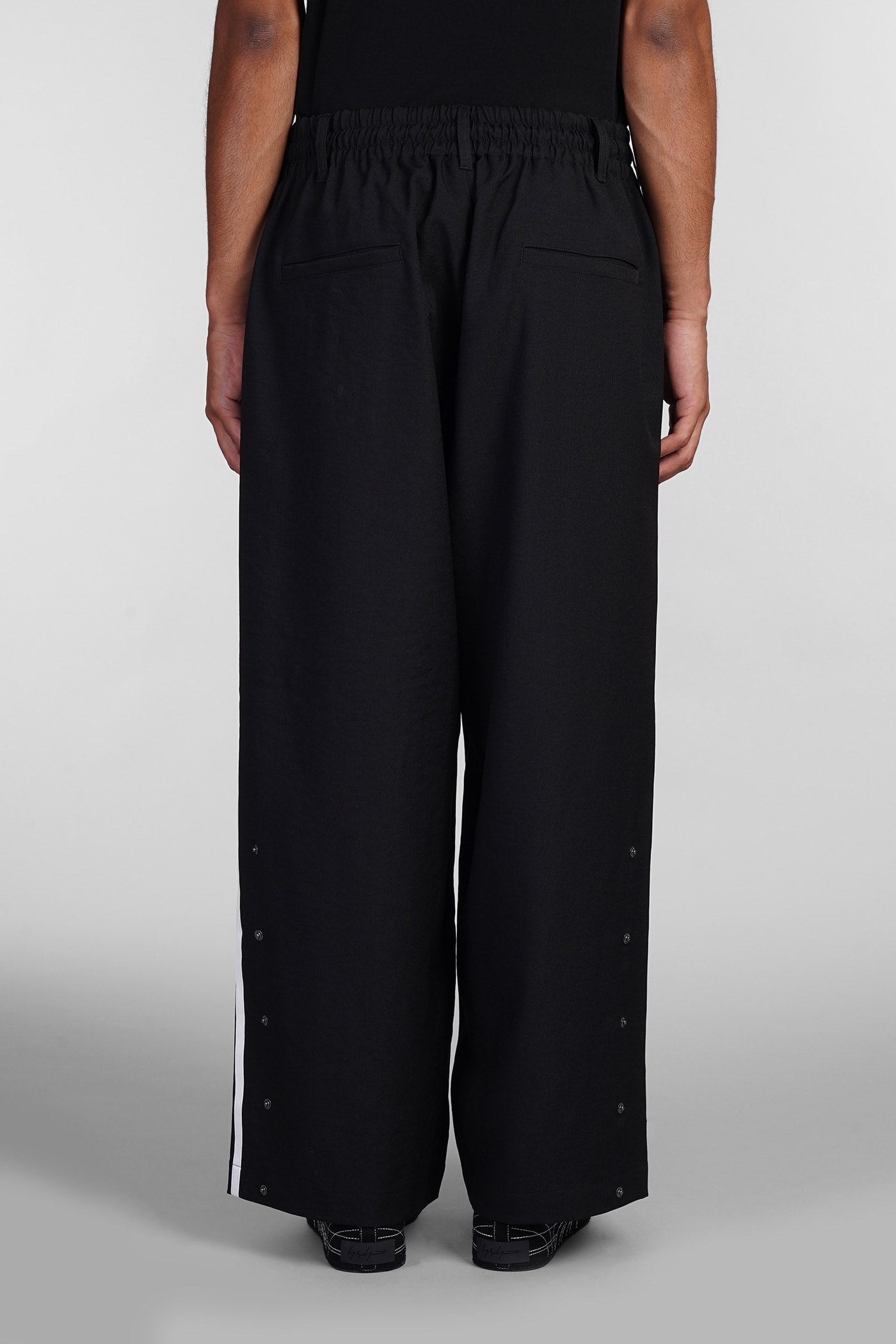 Shop Y-3 Pants In Black Polyester