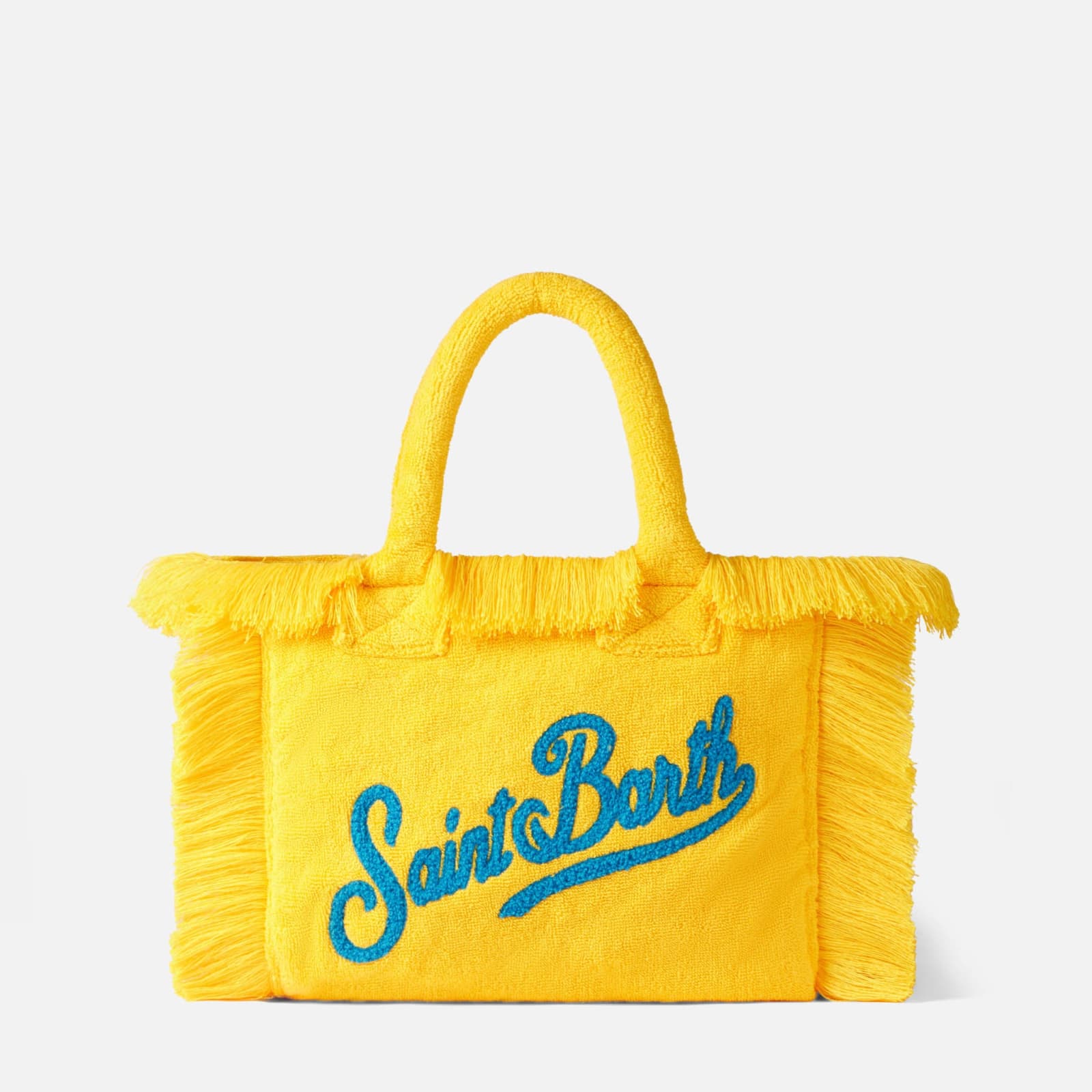 MC2 SAINT BARTH COLETTE YELLOW TERRY HANDBAG