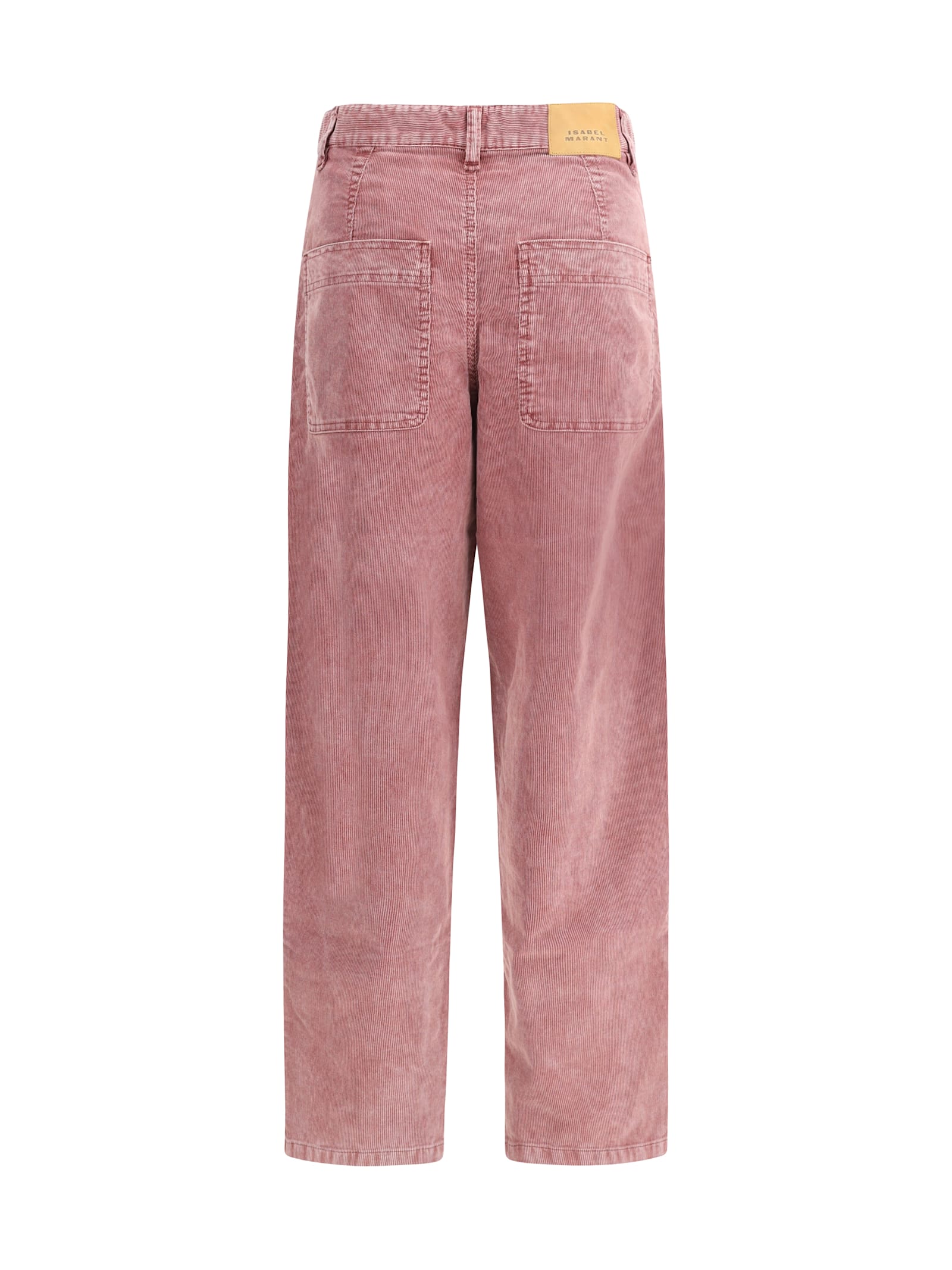Isabel Marant Étoile Onyta Corduroy Pants In Pink