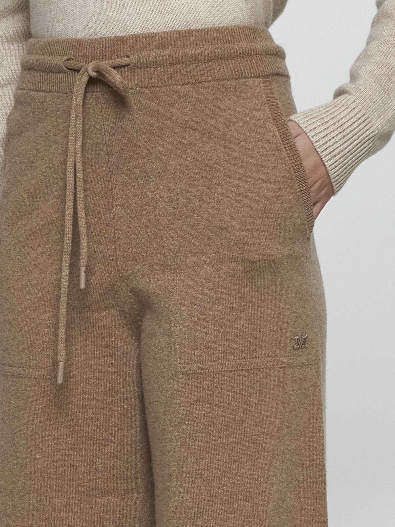 Shop Max Mara Rino Wool And Cashmere Trousers In Brown