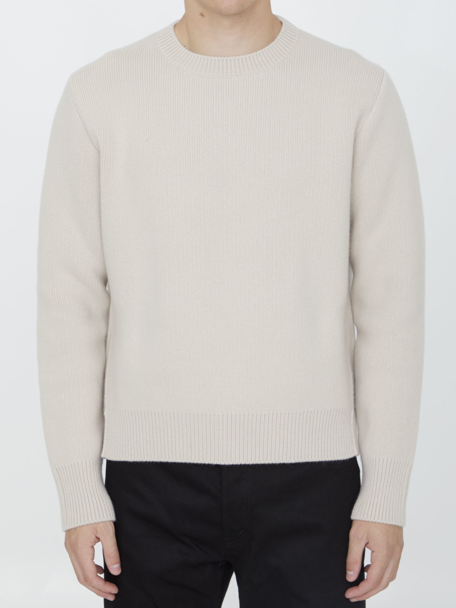 Shop Lanvin Wool And Cashmere Sweater In Cream