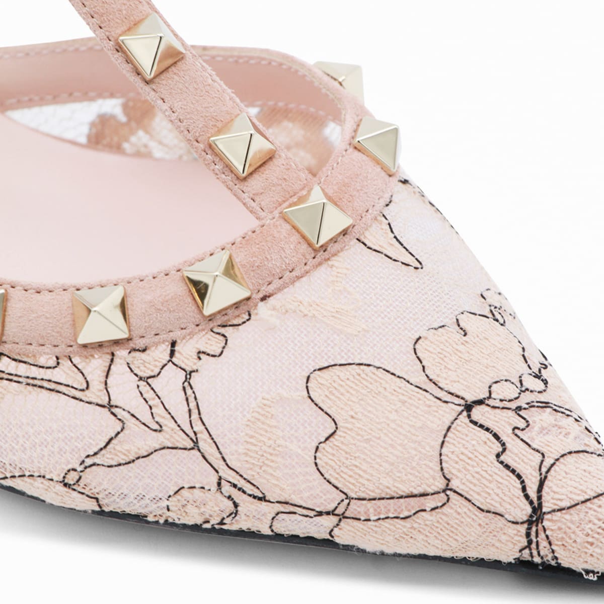 Valentino Floral Pattern Open Side Stiletto Pumps In Animal Print