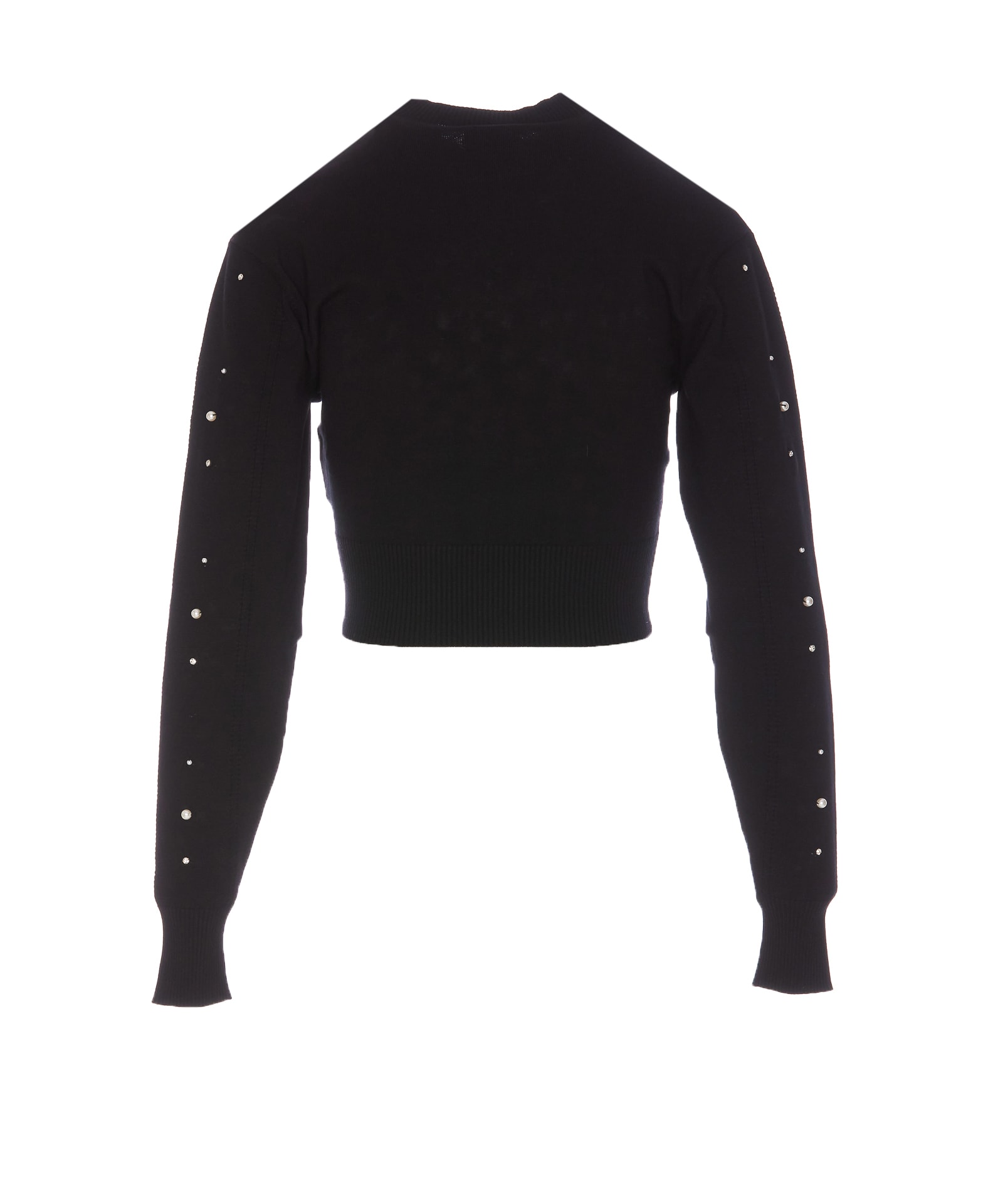 Shop Versace Jeans Couture Logo Sweater In Black