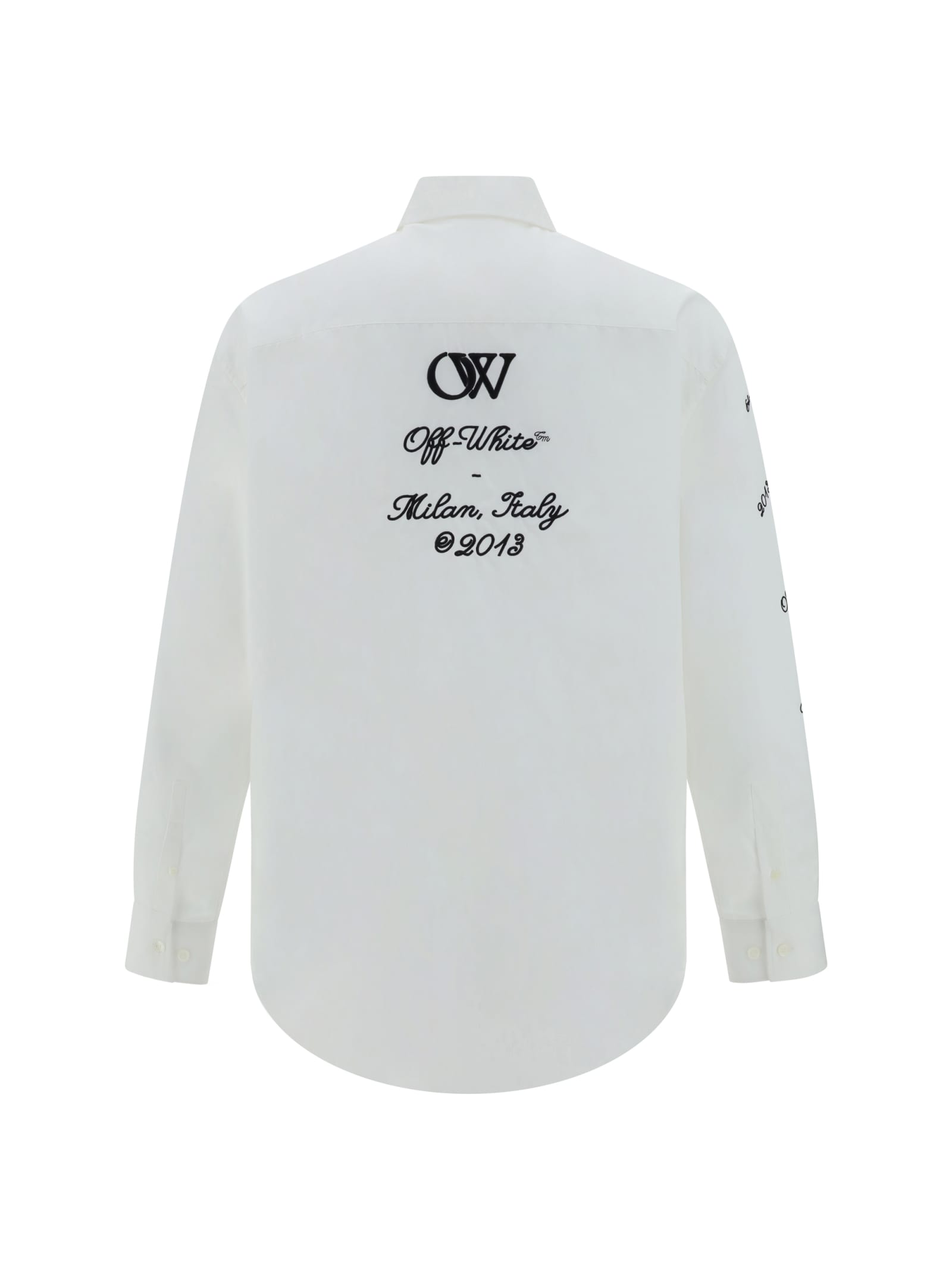 Shop Off-white Shirt In White/black