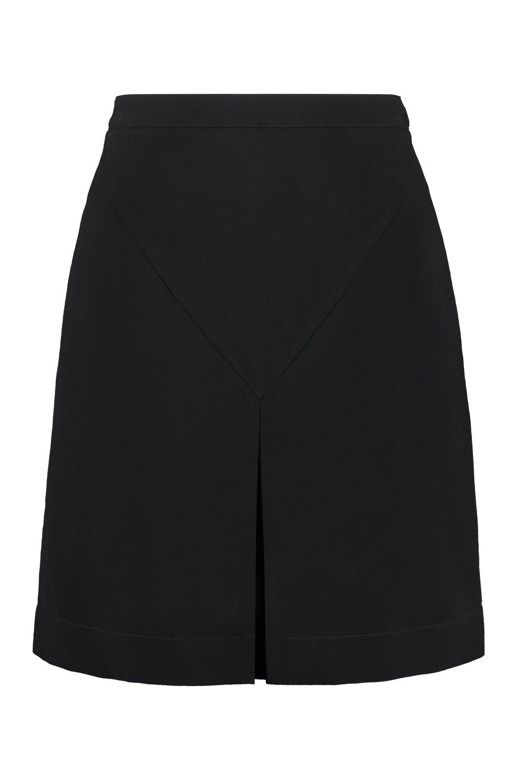Burberry Button Detailed Front-slit Mini Skirt