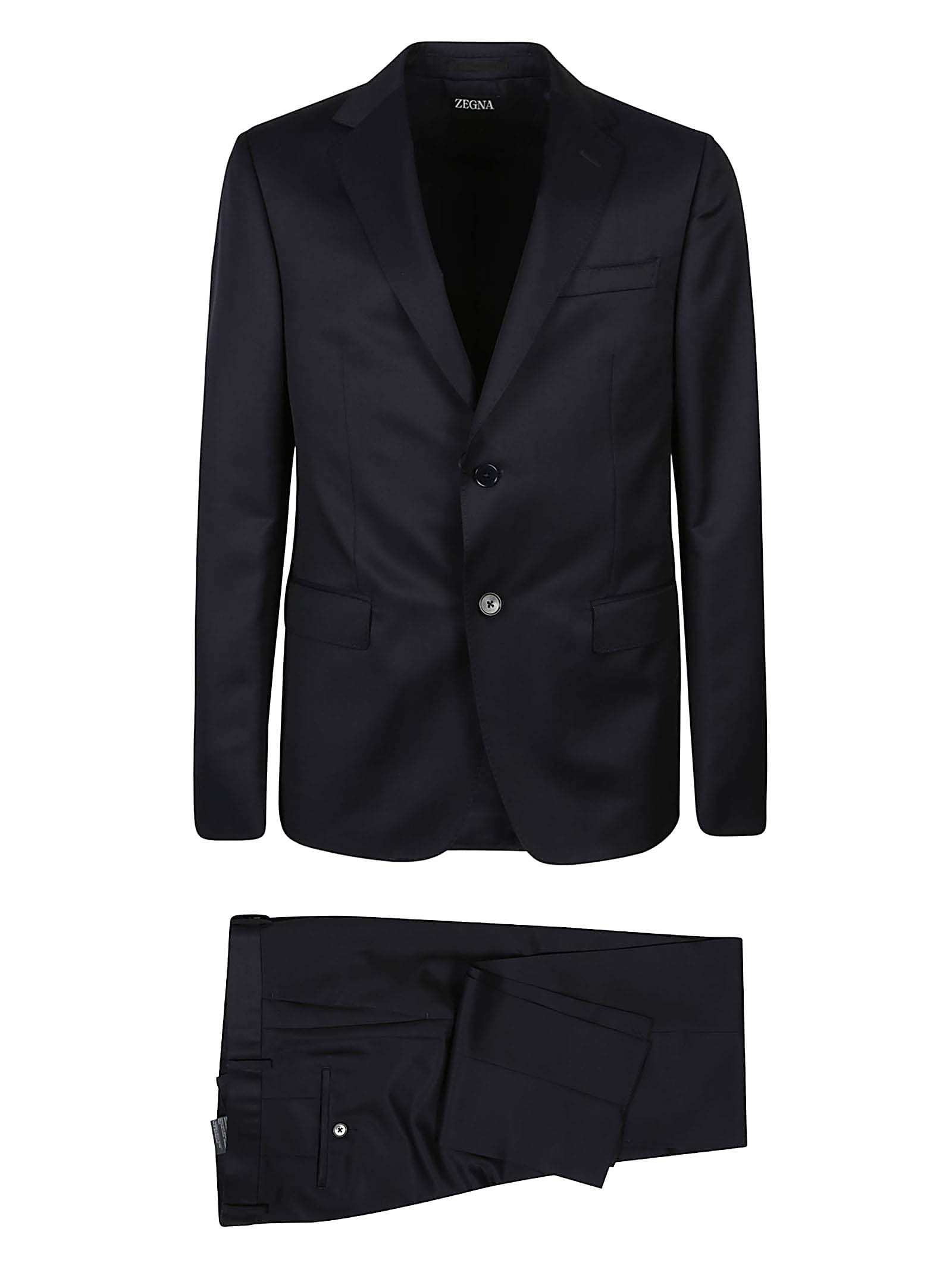 Zegna Lux Tailoring Suit In Blu