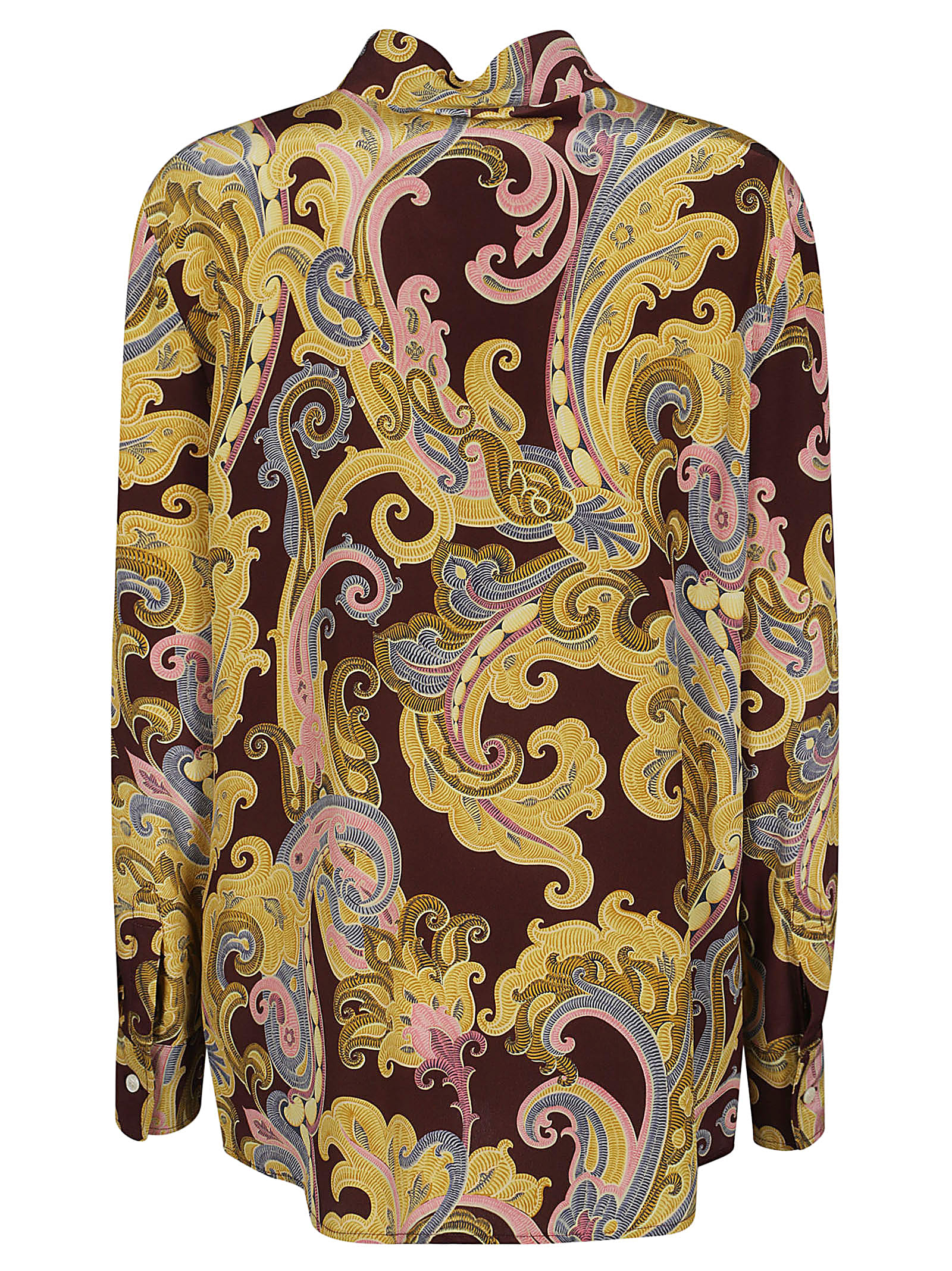 Shop Etro Long Sleeve Shirt In Moro Fantasia