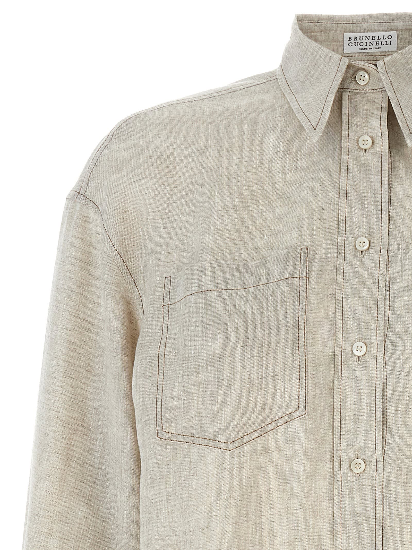 BRUNELLO CUCINELLI LINEN SHIRT