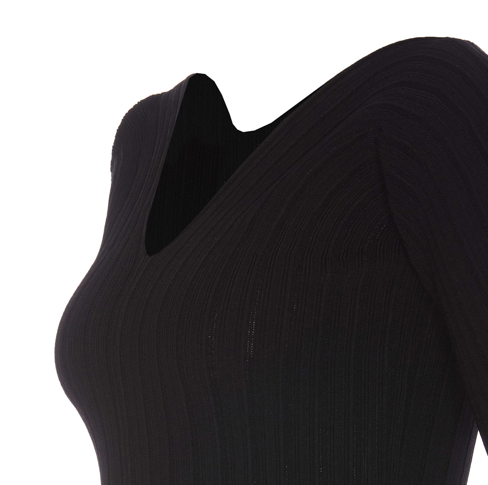 Shop Victoria Beckham V-neck Top In Black