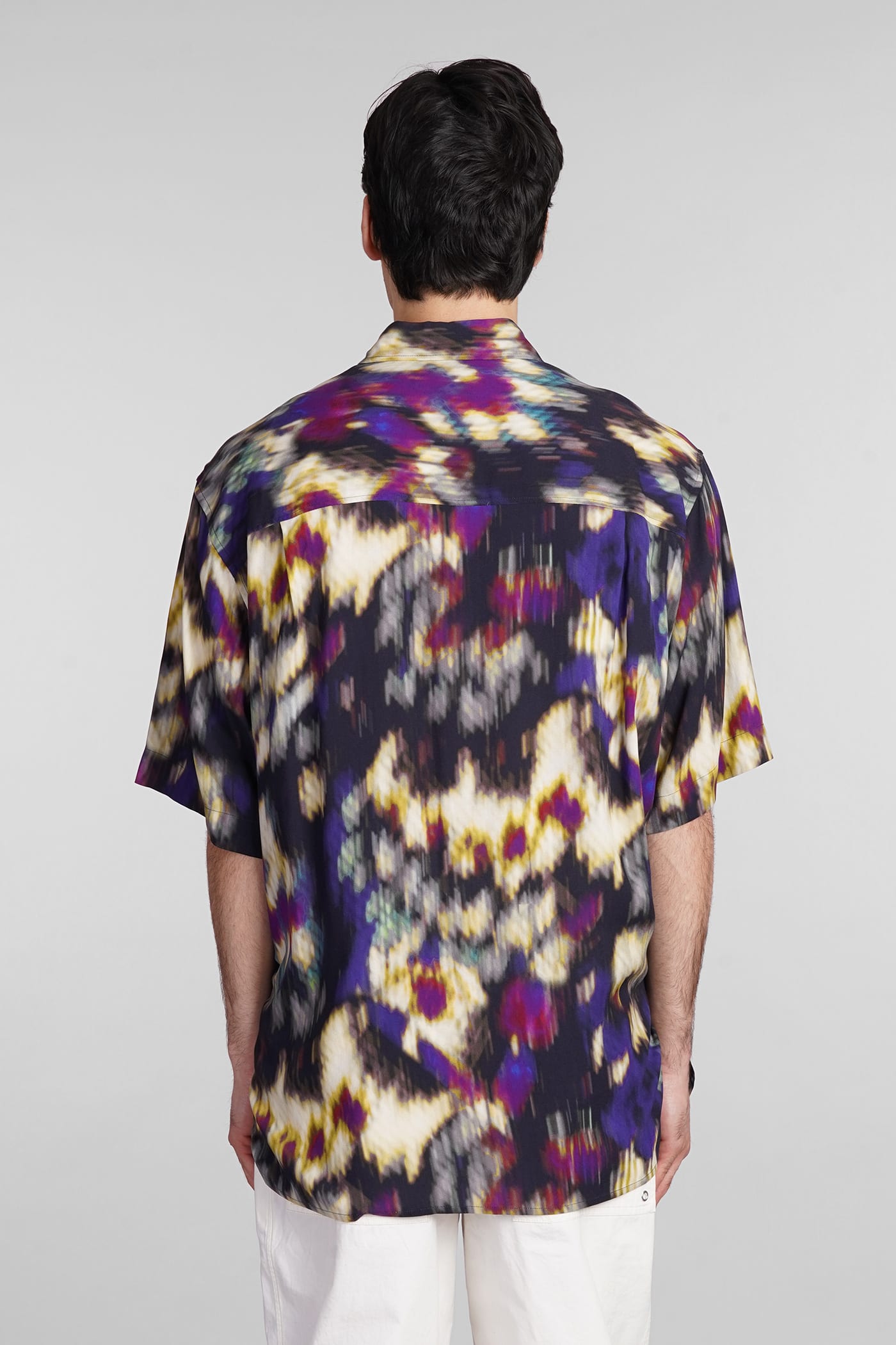 Shop Isabel Marant Vabilio Shirt In Multicolor Viscose
