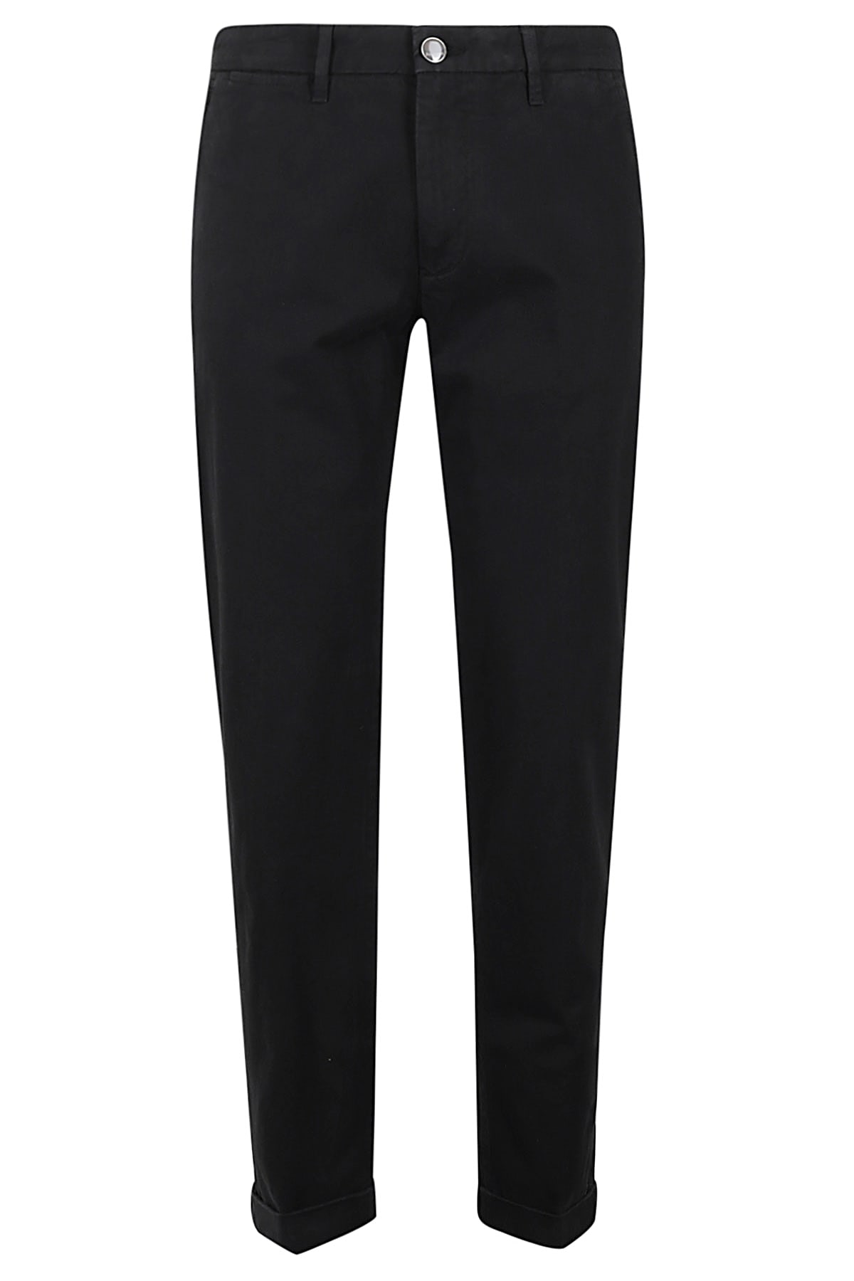 Shop Re-hash Mucha Chinos Gabardina Stretch In Nero