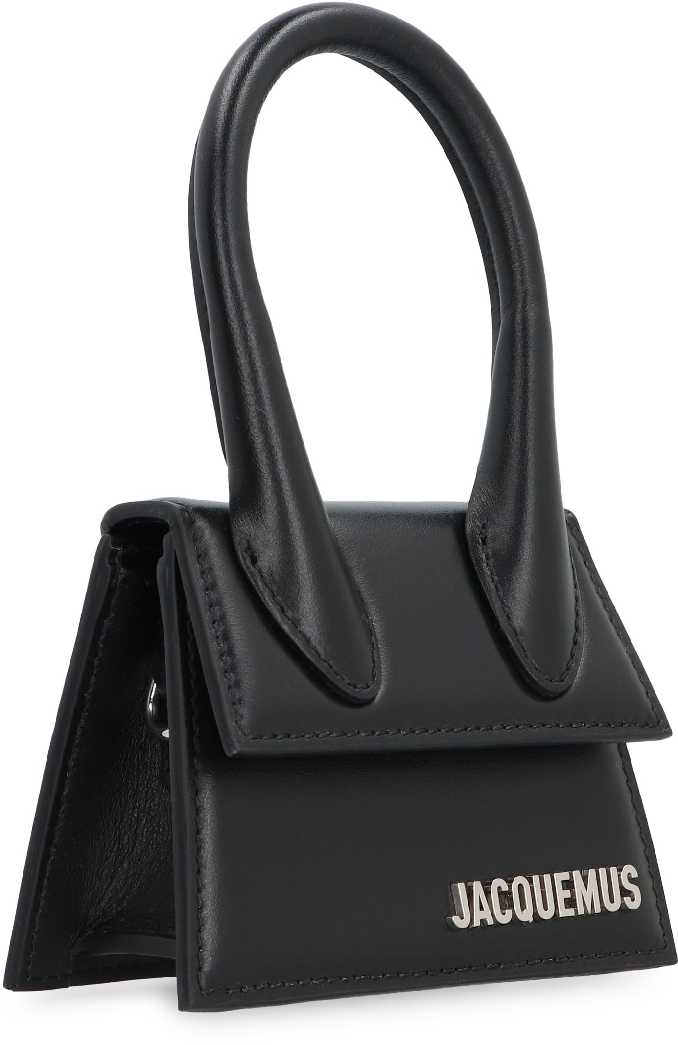 Shop Jacquemus Le Chiquito Leather Mini Bag In Black