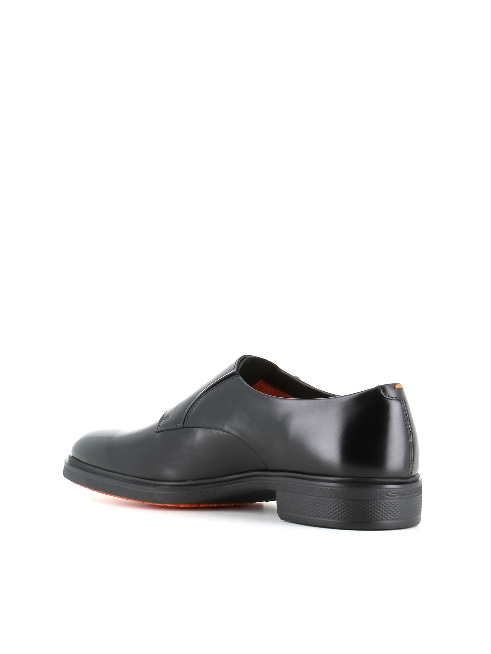 Shop Santoni Double Monk Easy In Black