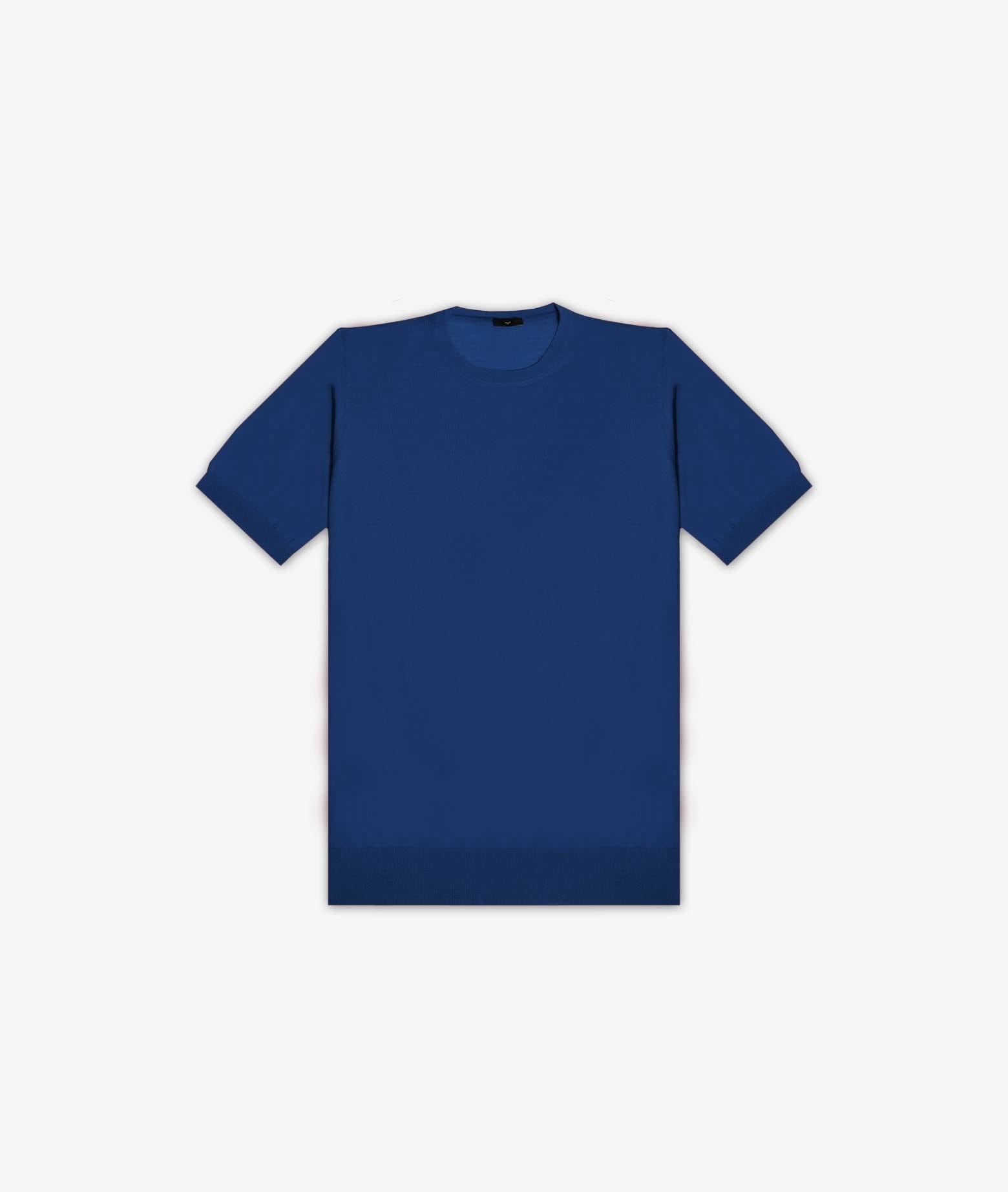 Shop Larusmiani Crewneck Roquebrune T-shirt In Darkblue