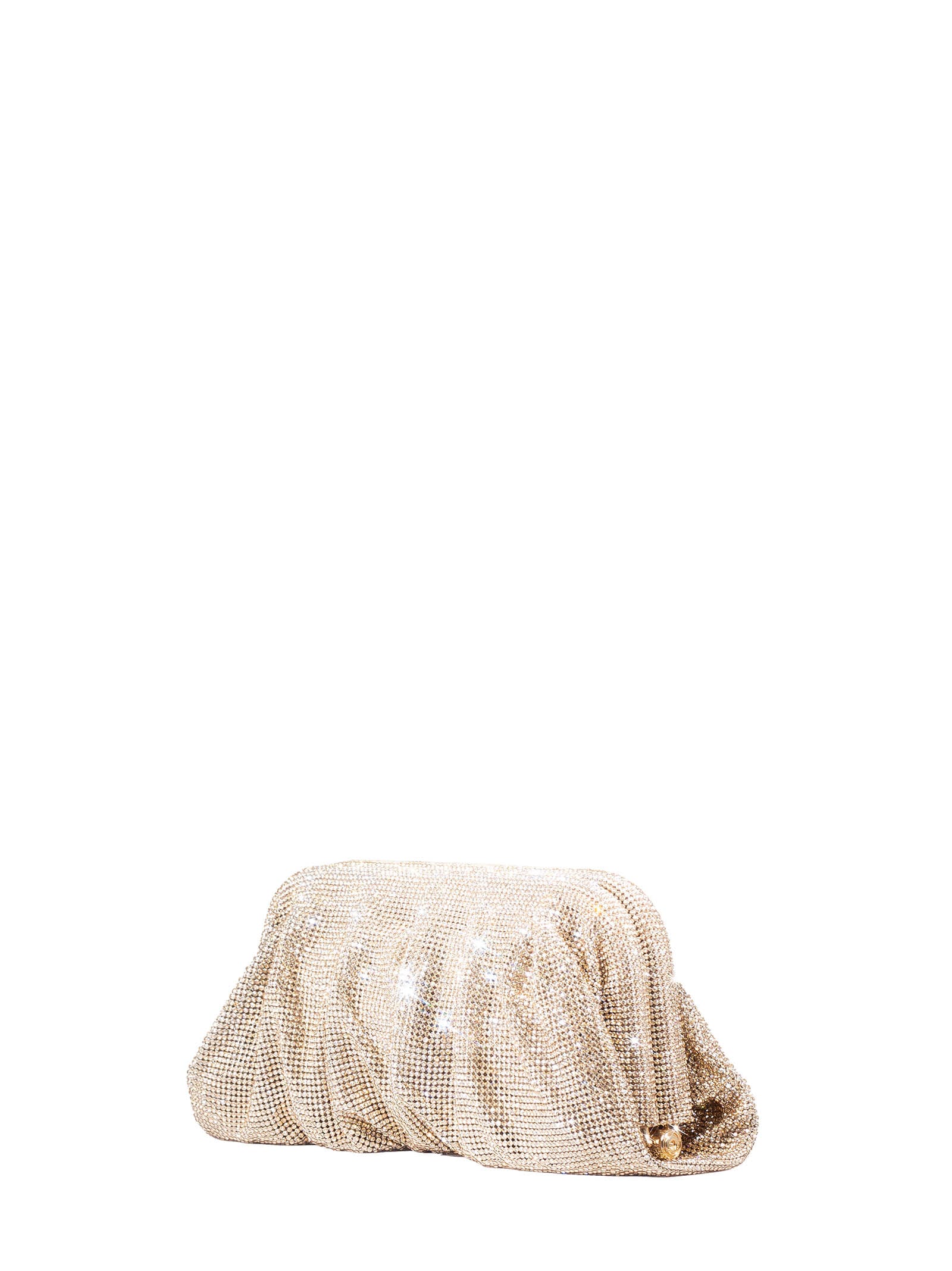 Shop Benedetta Bruzziches Venus La Grande Clutch In Sand