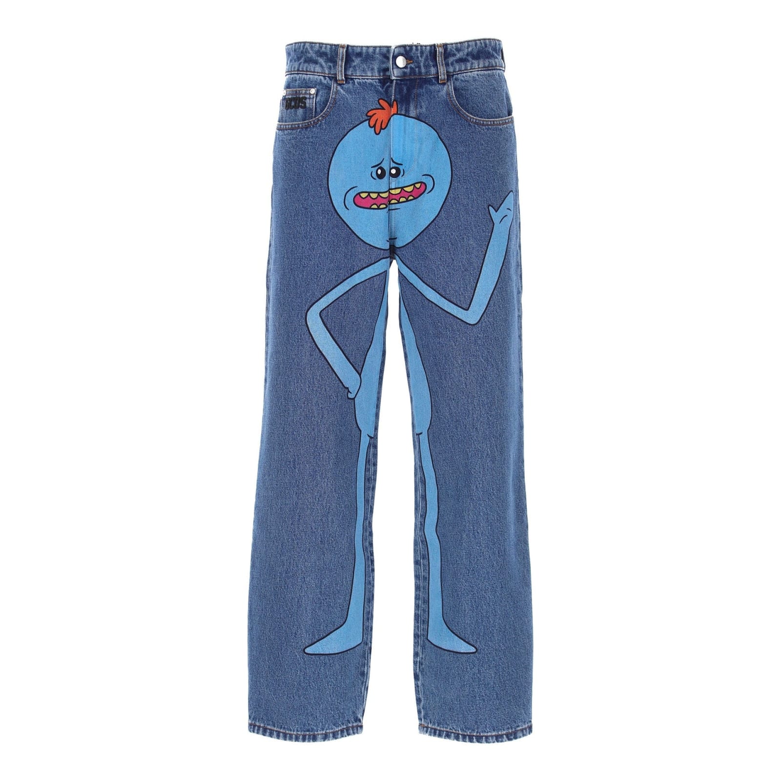 Shop Gcds Rick And Morty Jeans In Blue