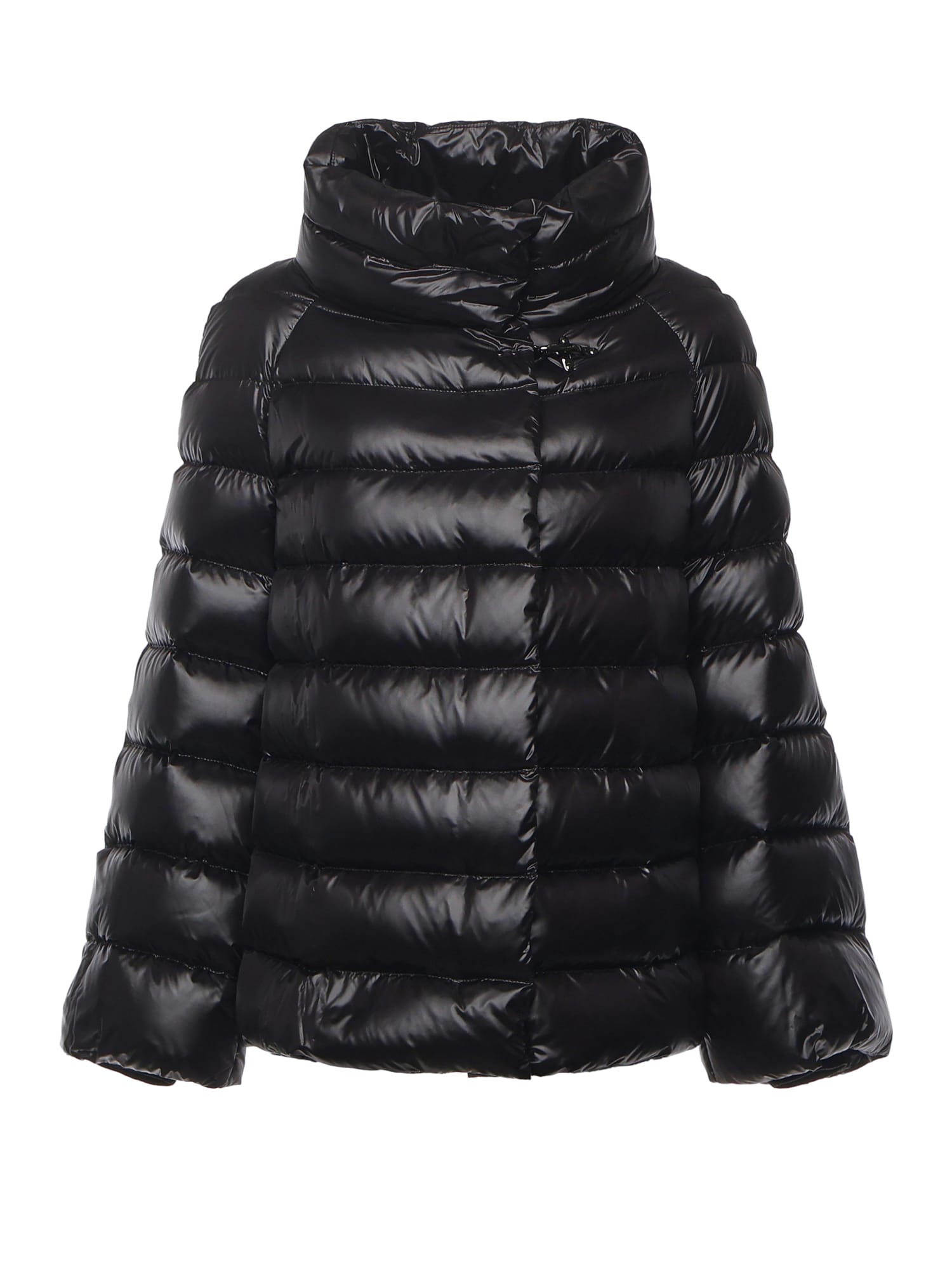 Fay Down Cape Raglan In Black