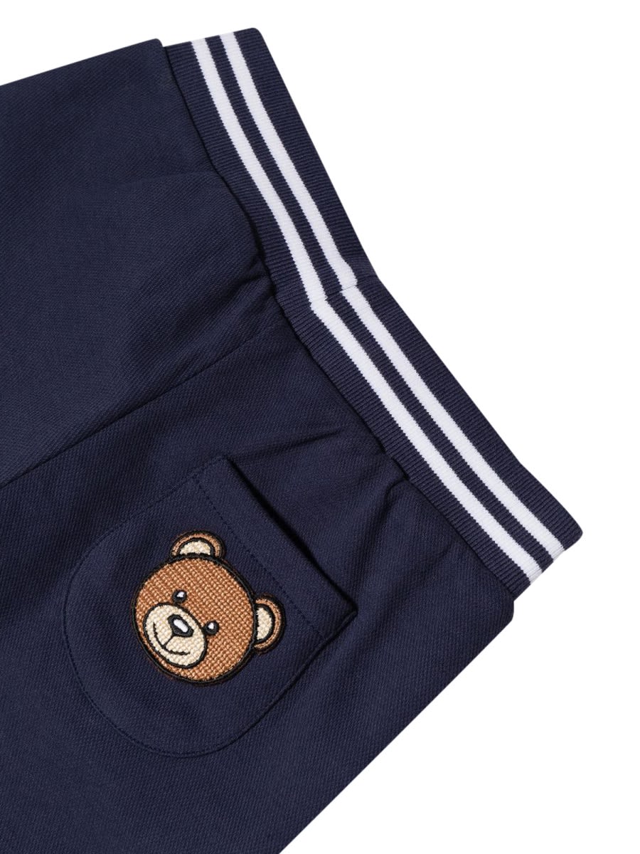 Shop Moschino Zipper Sweatshirt+pants In Blue