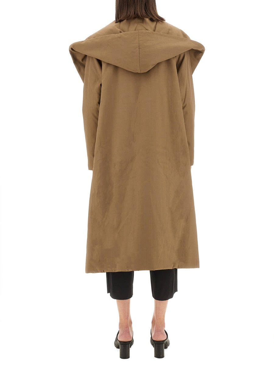 Shop Uma Wang Open Coat In Beige