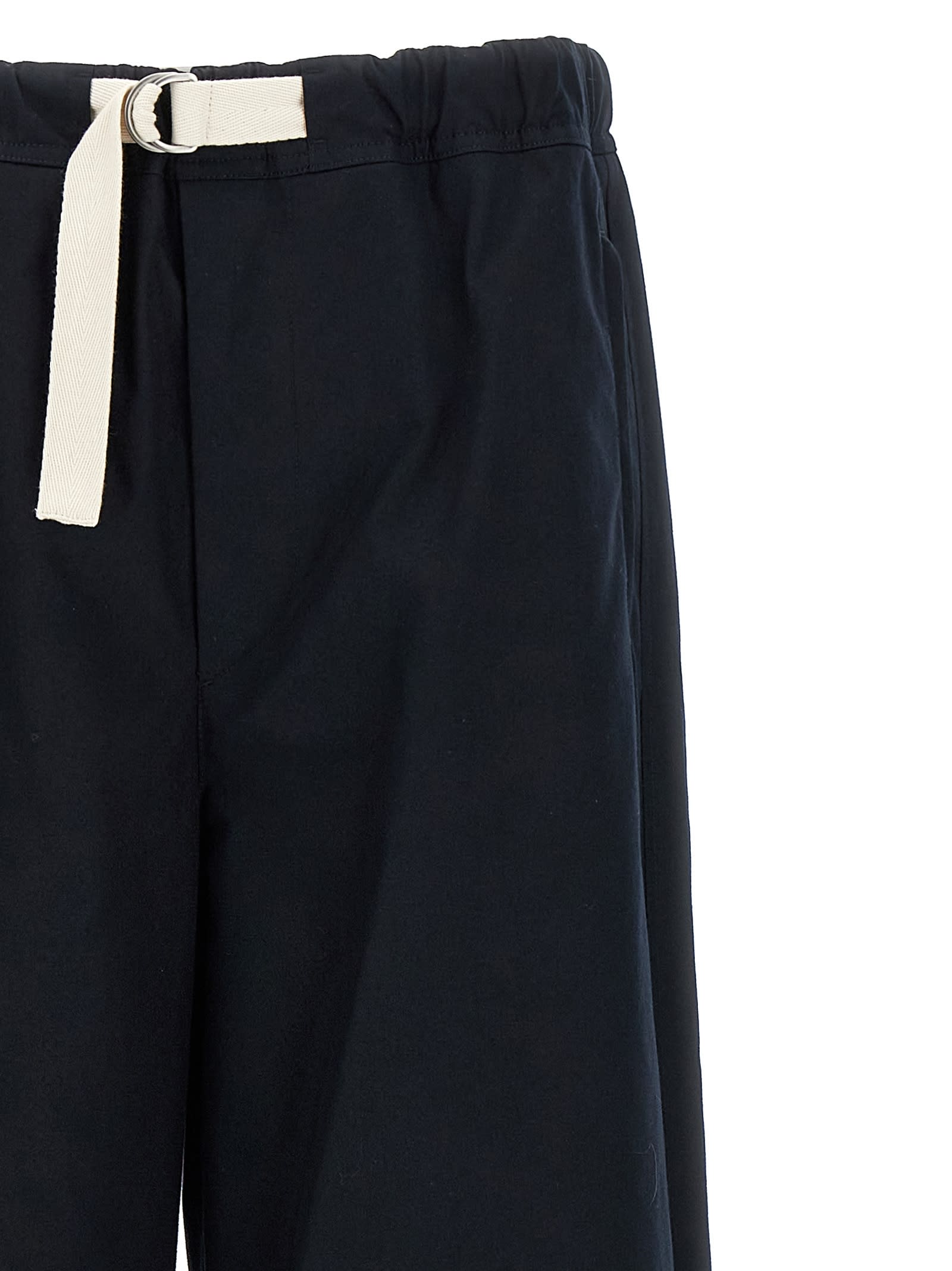 Jil Sander Trousers Cargo Adjustable Cuffs In Blue
