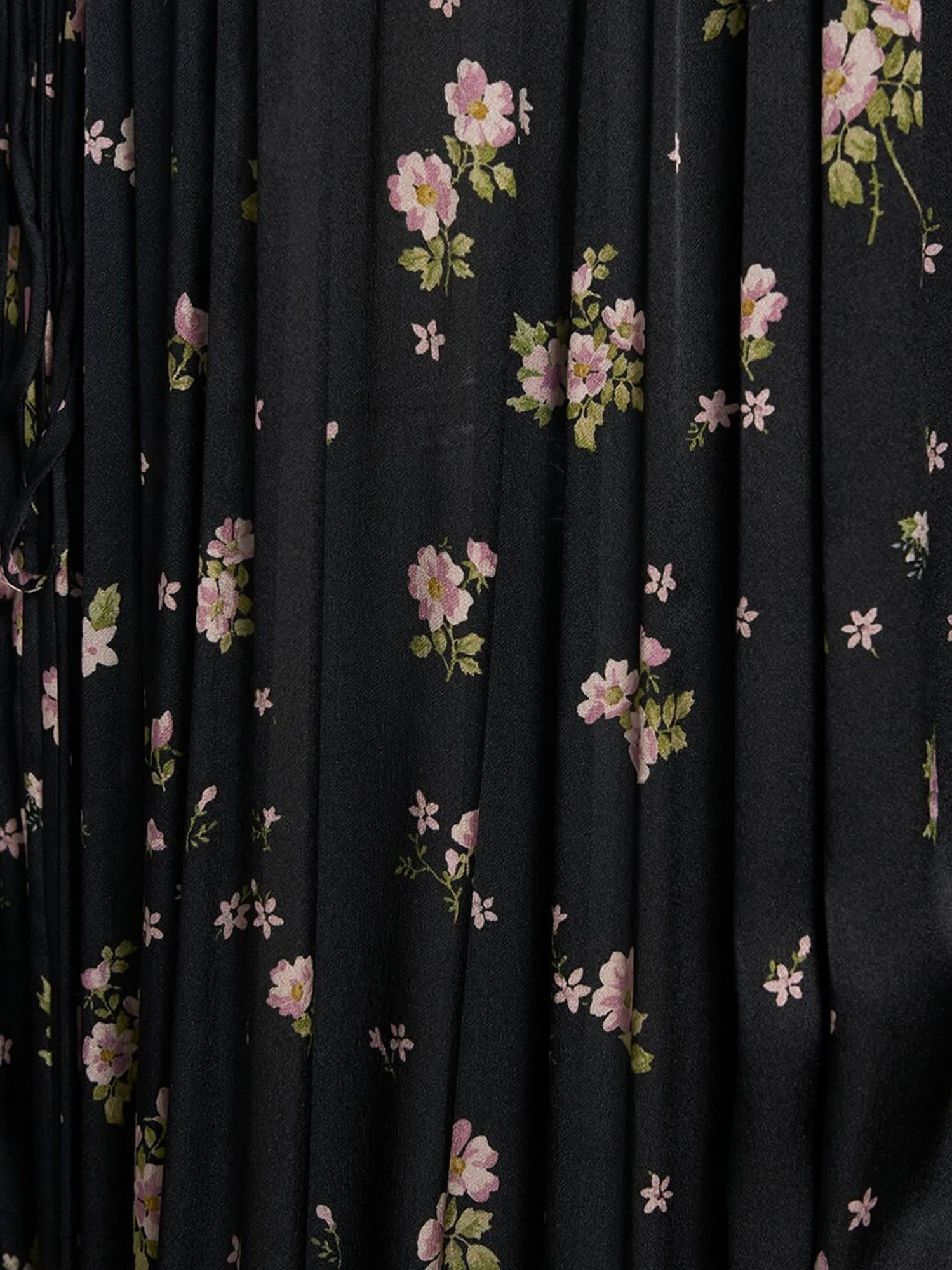 Chloé Silk Short Dress In Black