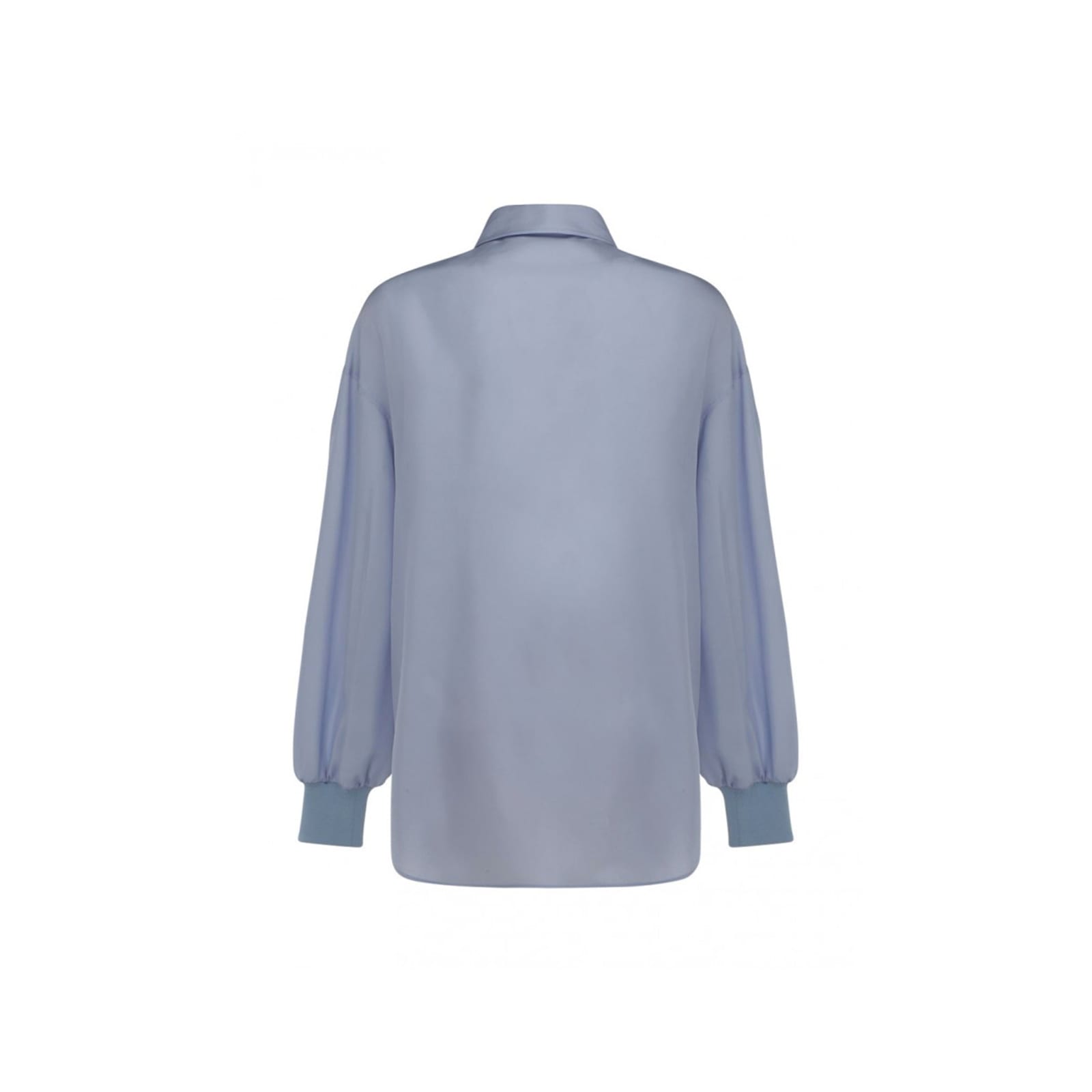 Shop Alexander Mcqueen Silk Shirt In Blue
