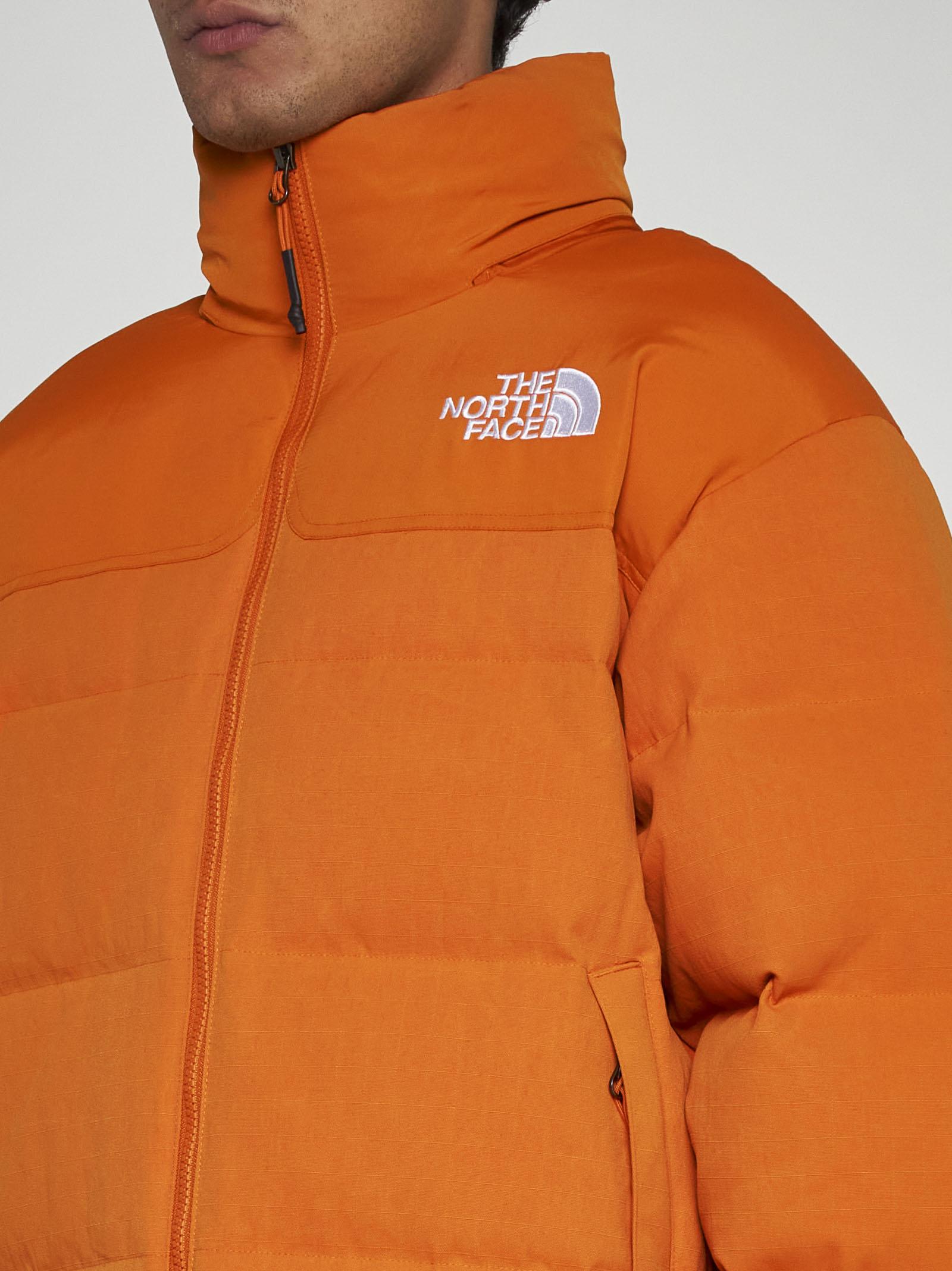 Shop The North Face M 92 Quilted Ripstop Down Jacket In Orange