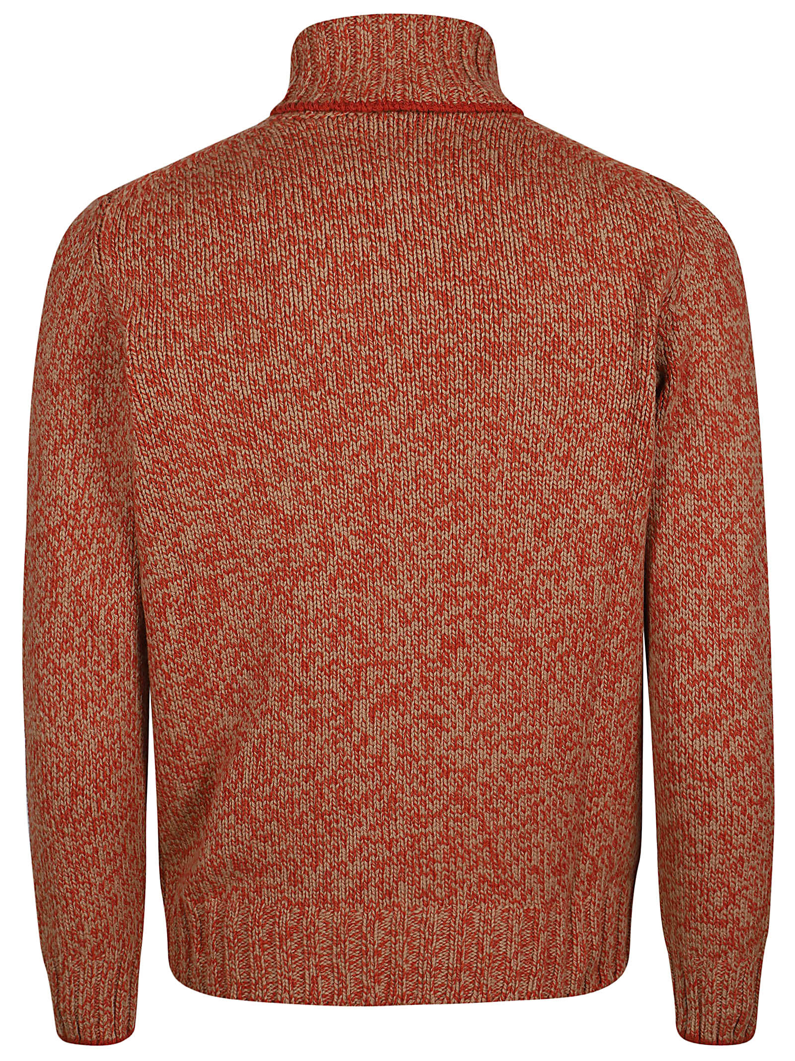 Fay Mouline` Turtle Neck In U Caramello Chiaro/paprika Medio