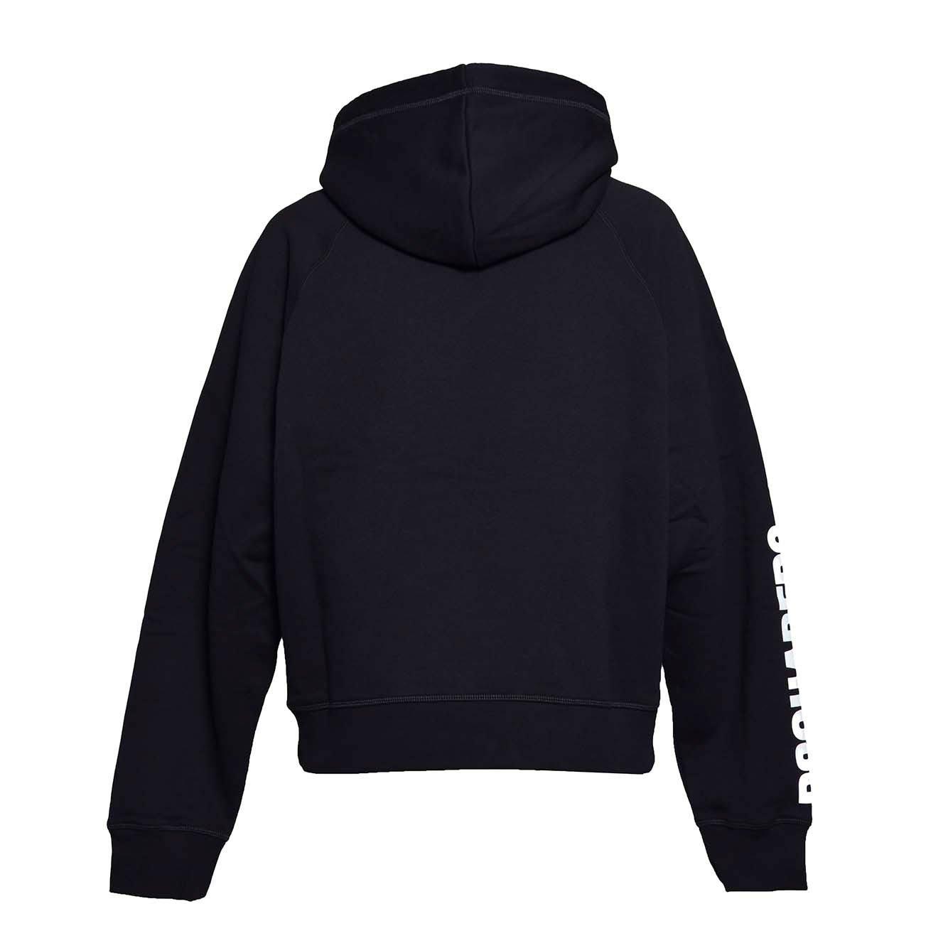 Shop Dsquared2 Logo-pirinted Drawstring Hoodie In Nero