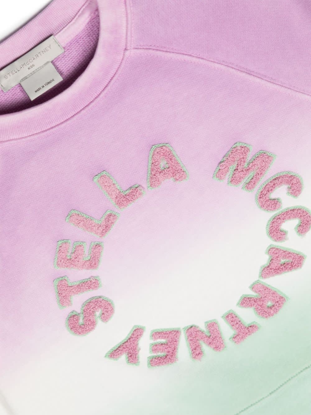Shop Stella Mccartney Felpa Con Logo In Multicolor
