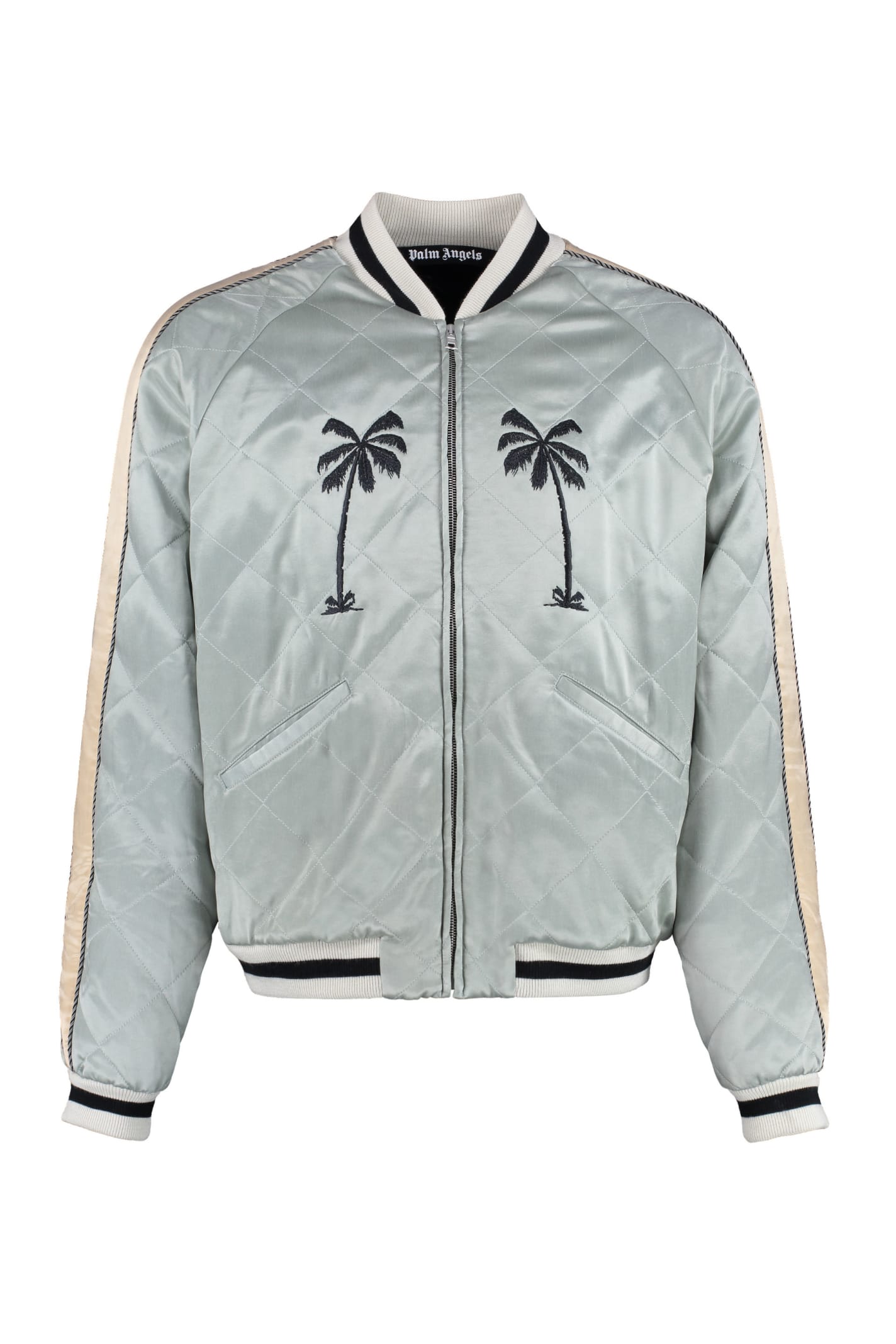 Palm Angels Embroidered Satin Bomber