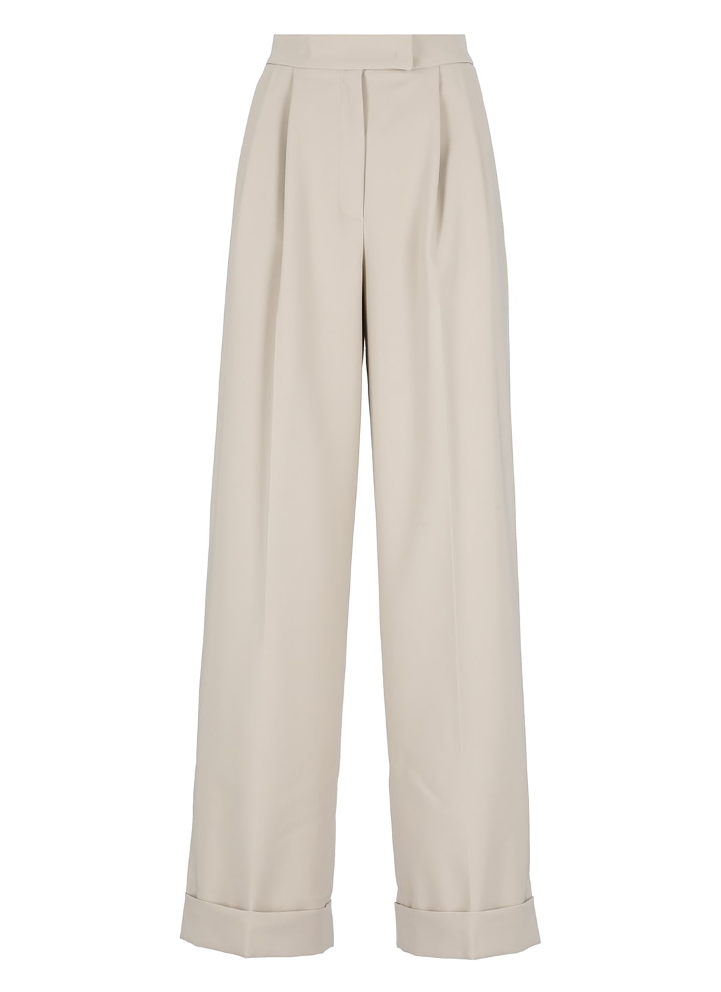 D-EXTERIOR PALAZZO TROUSERS WITH PLEATS