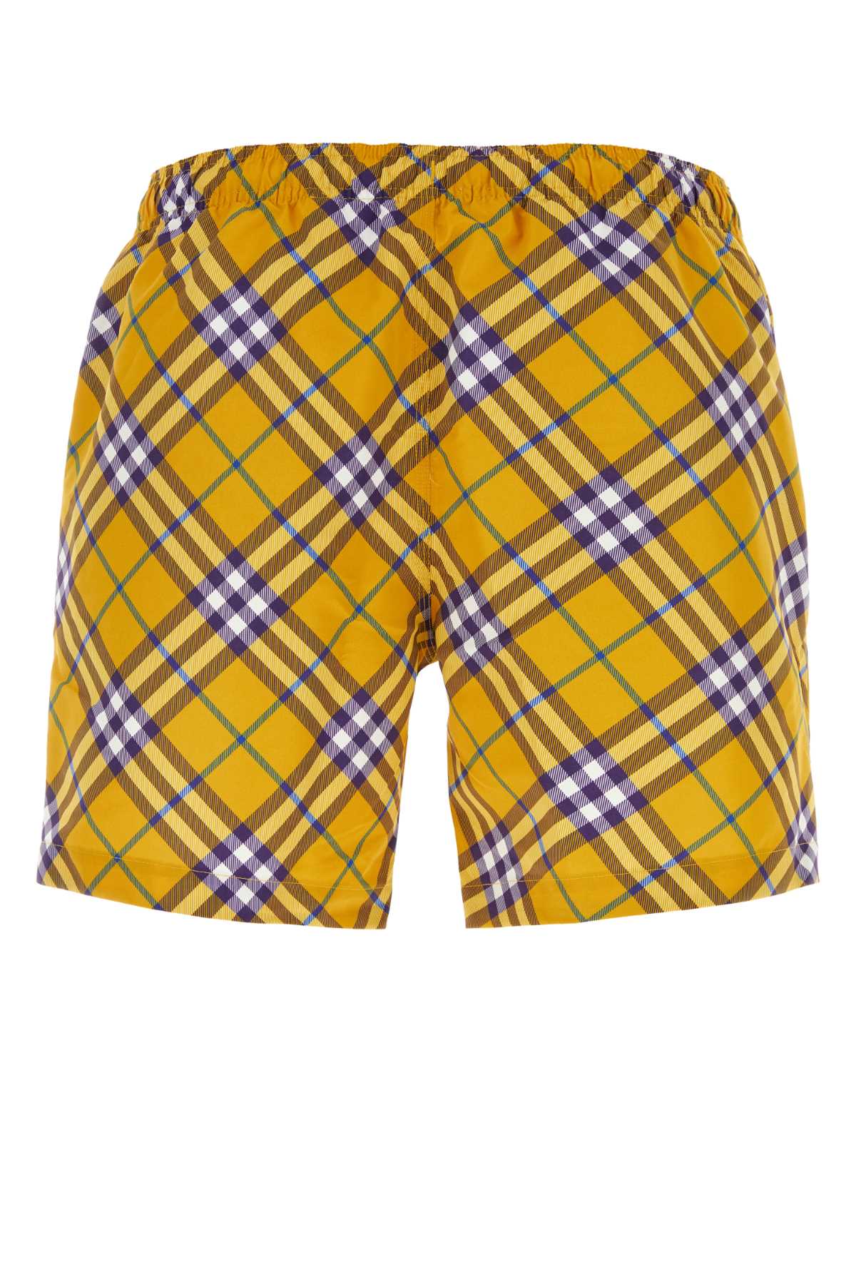BURBERRY PRINTED POLYESTER SWIMMING SHORTS
