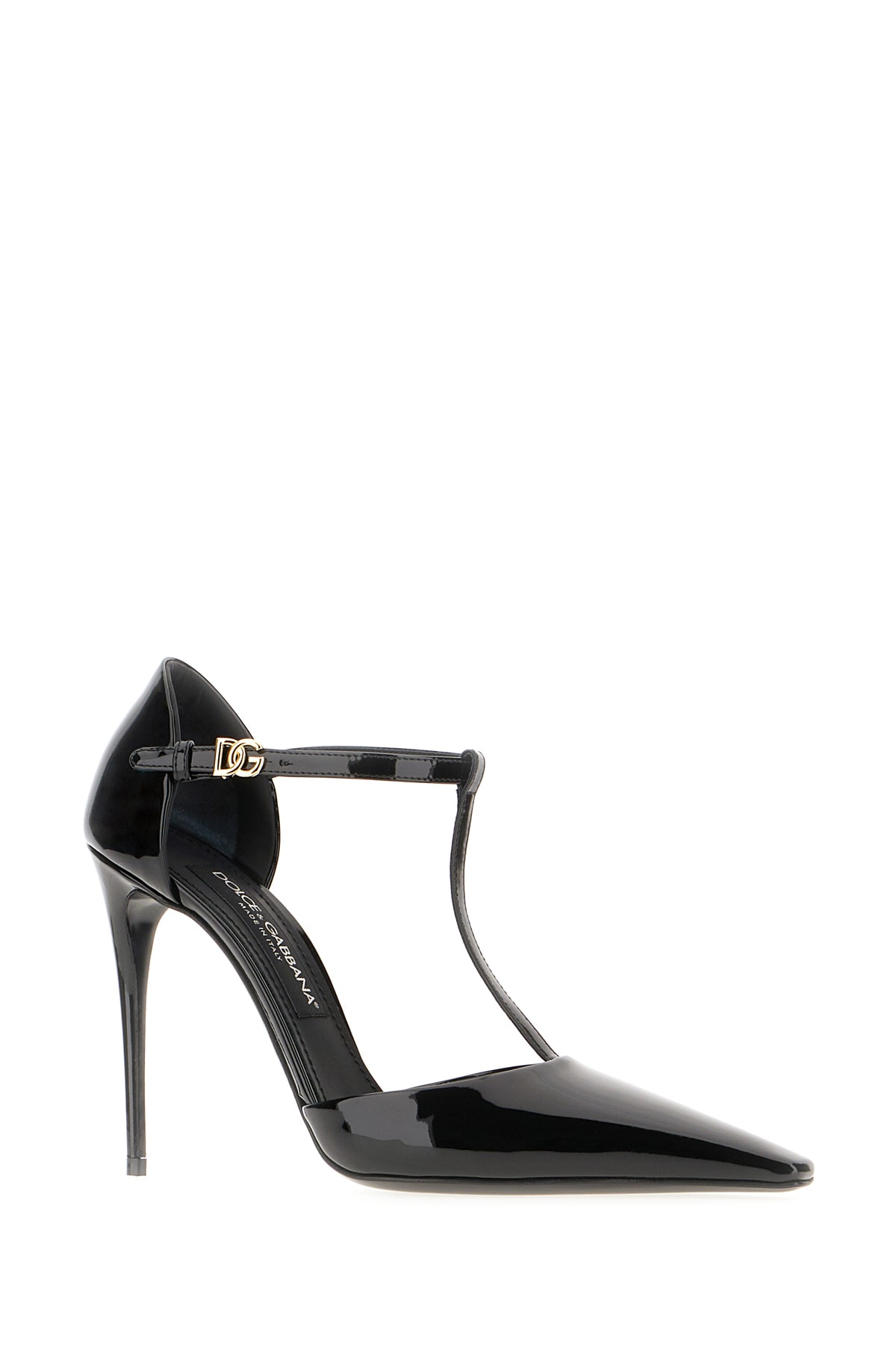 Shop Dolce & Gabbana Black Leather Pumps In Nero