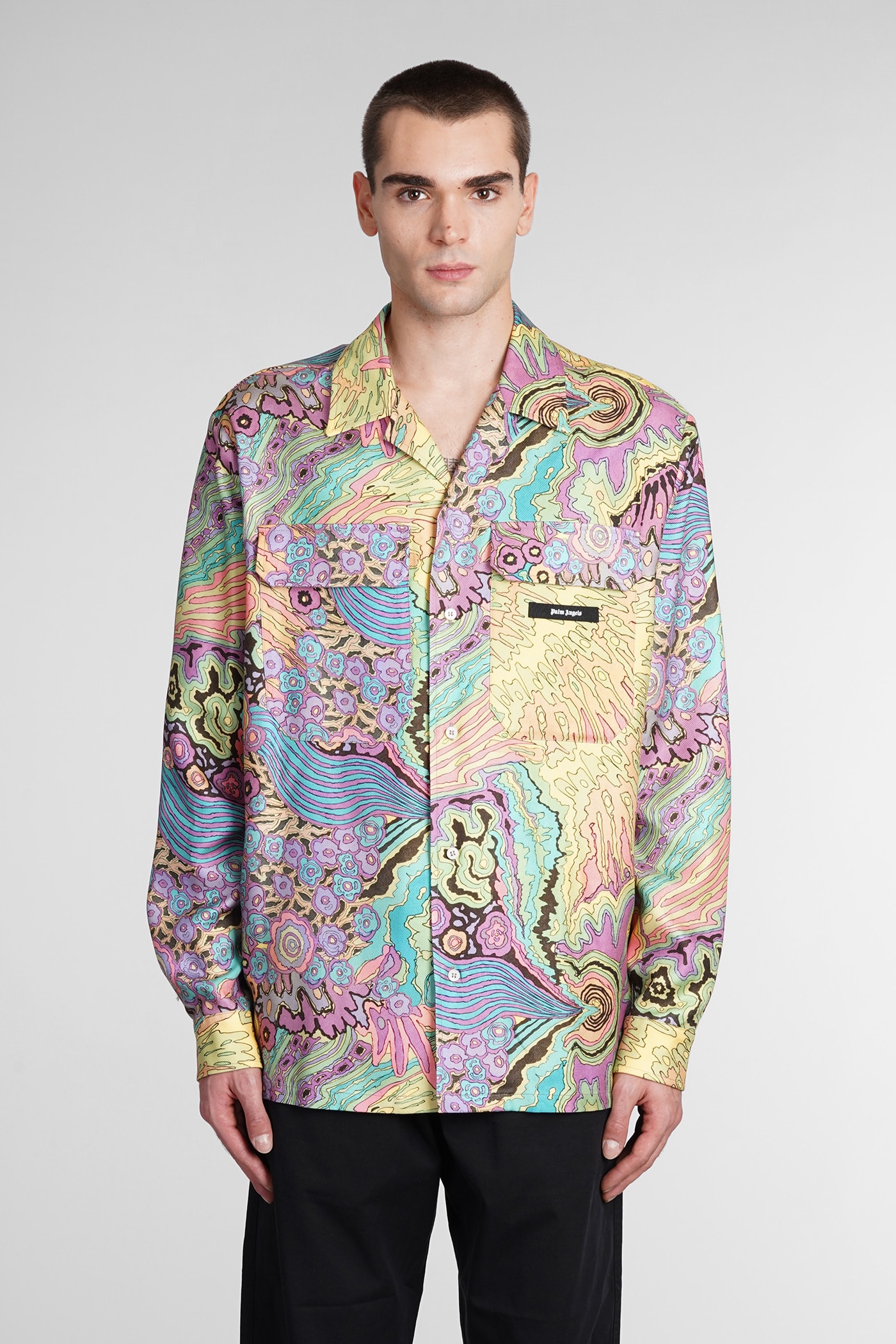 Shirt In Multicolor Wool And Polyester
