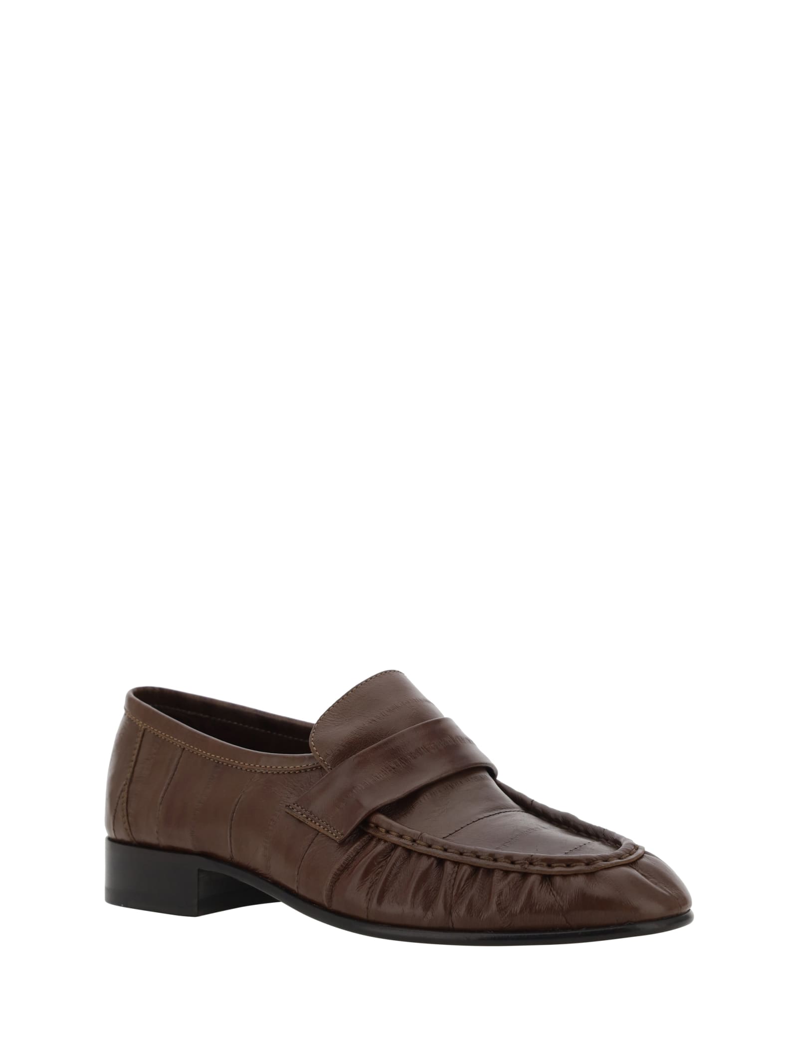 Shop The Row Soft Loafers In Light Brown