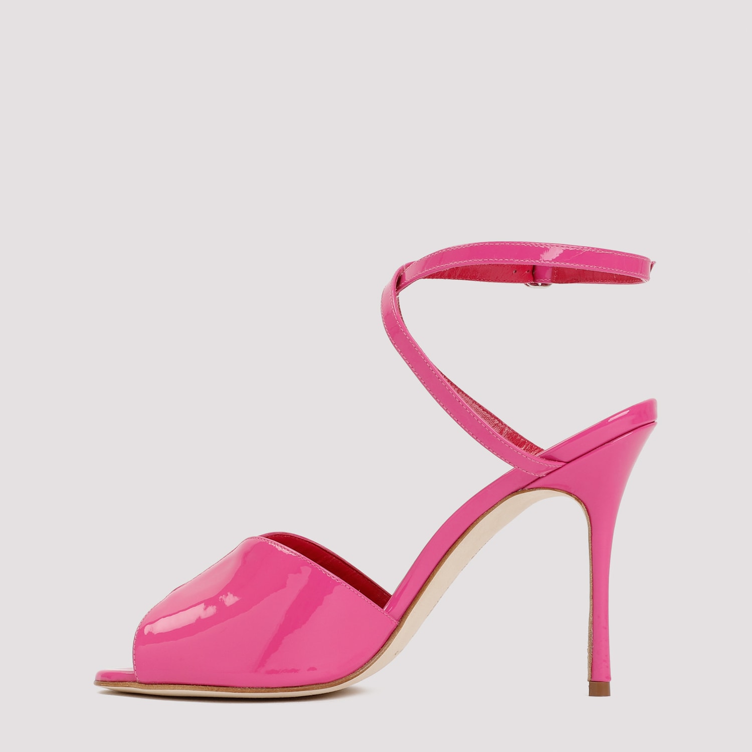 Shop Manolo Blahnik Hourani Sandal In Pink