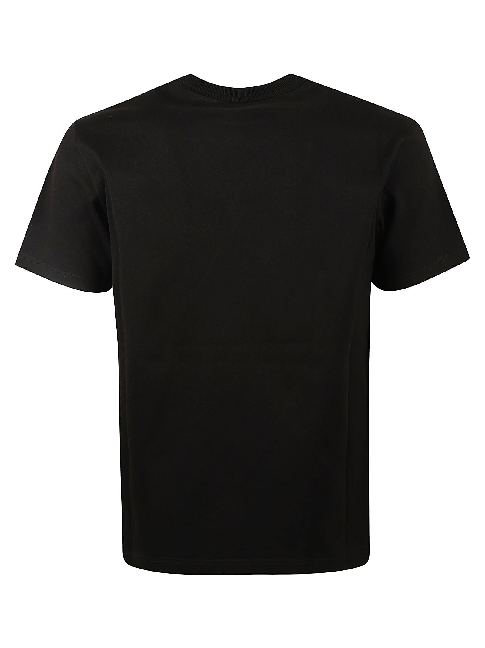 Shop Alexander Mcqueen Skull Logo T-shirt In Black/khaki