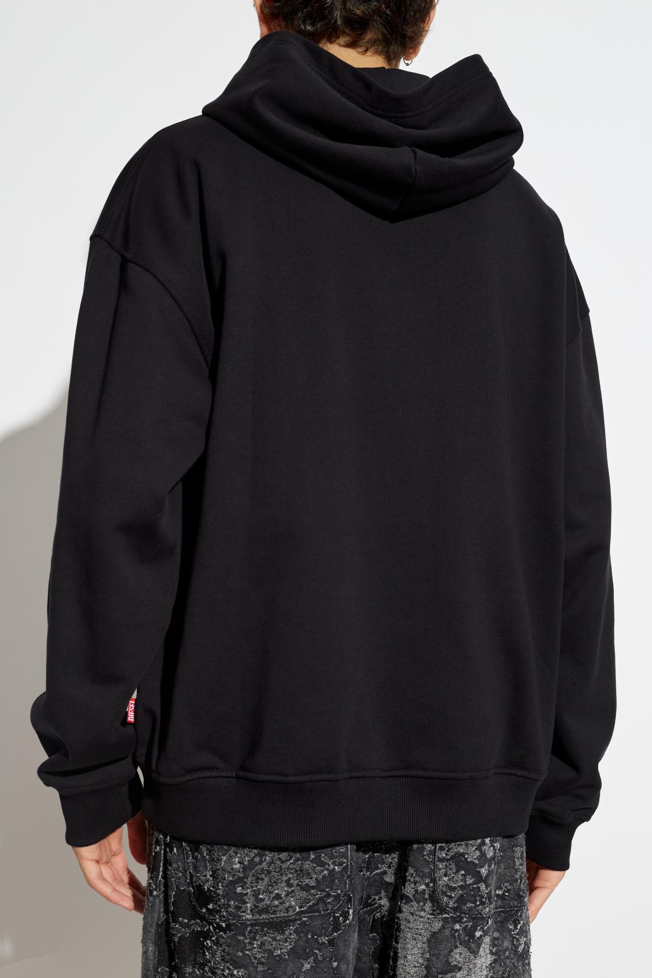 Shop Diesel Hoodie S-boxt-hood-s1 In Nero