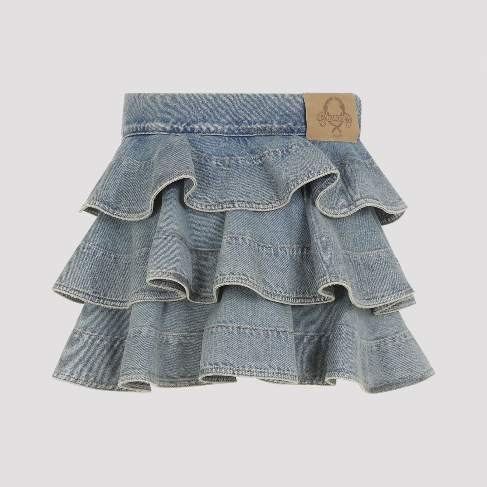 Shop Moschino Skirt In Azzurro