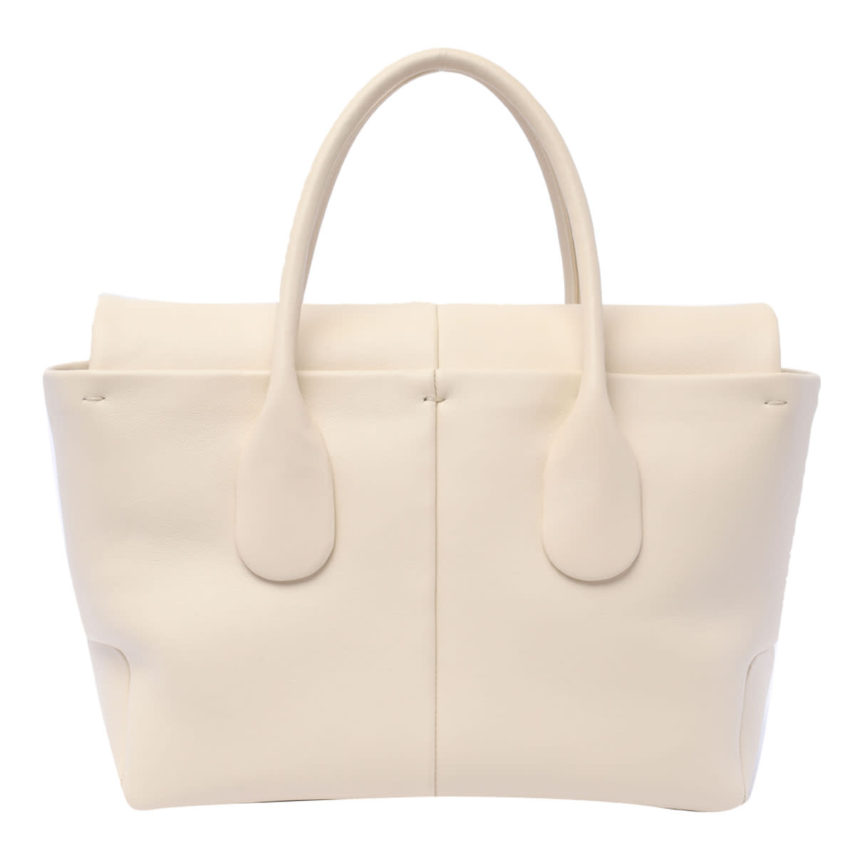 Shop Tod's Di Bag Reverse Handbag In White