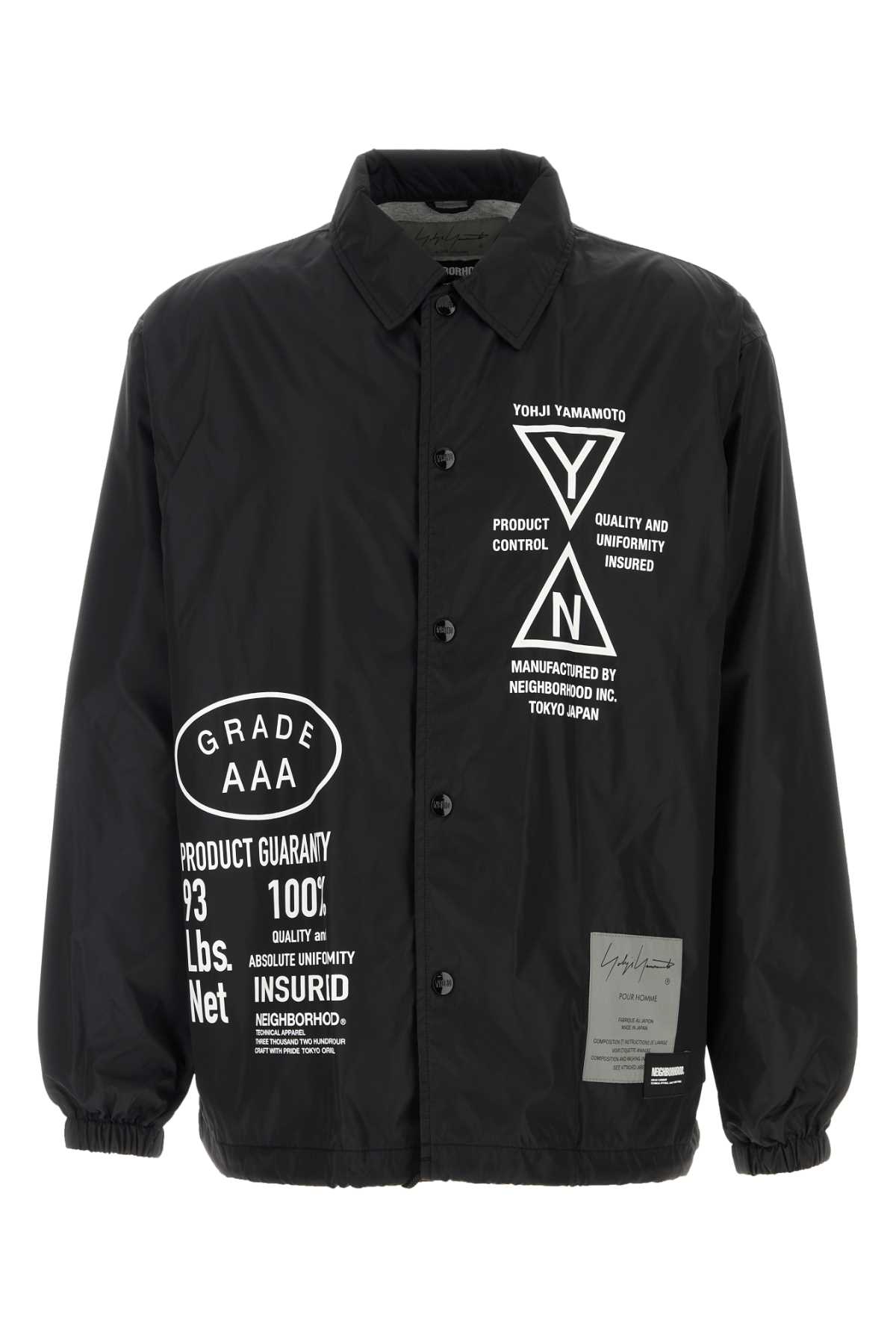 Black Nylon Yohji Yamamoto X Neighborhood Windbreaker Black Nylon Yohji Yamamoto X Neighborhood Windbreaker