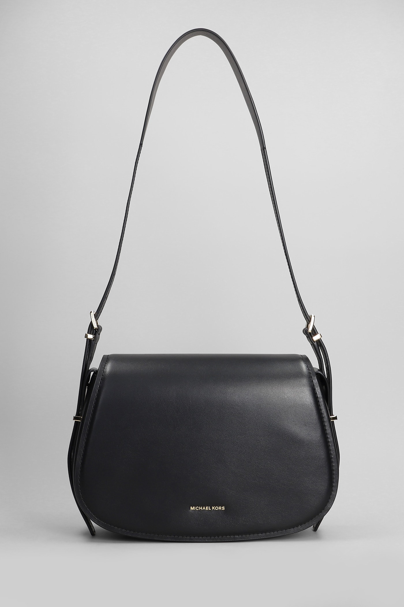 Lydia Shoulder Bag In Black Leather