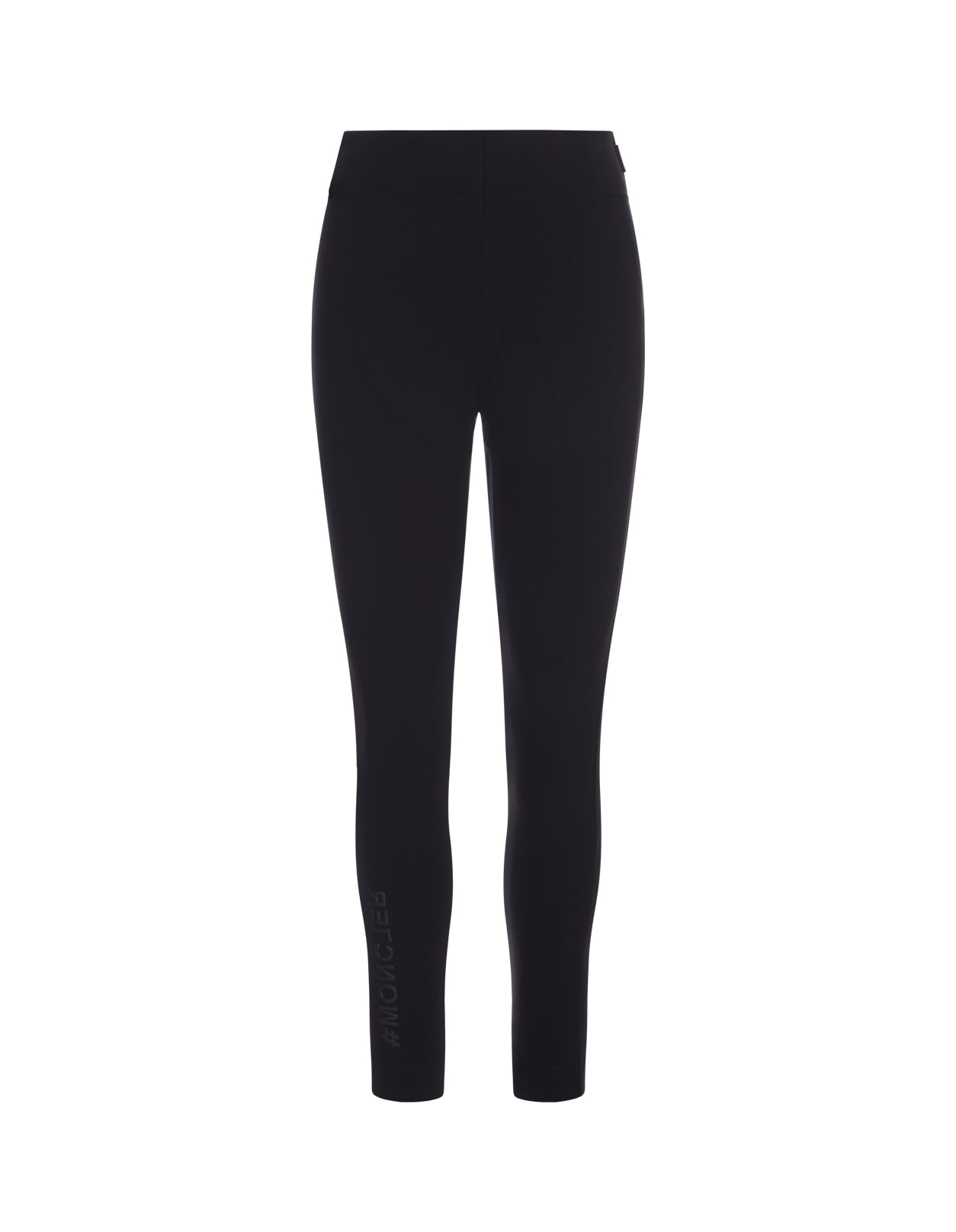 Moncler Technical Stretch Ski Stirrup Pants In Nero