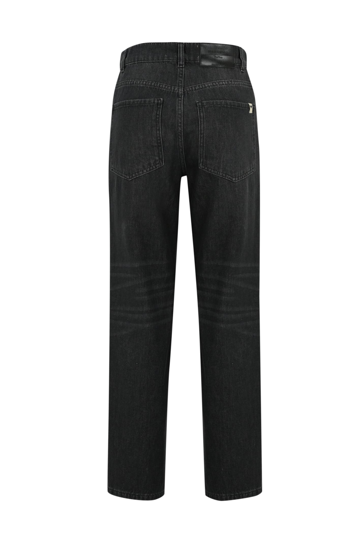 Shop Weekend Max Mara Manetta Jeans In Denim With Sequins In Nero Scuro