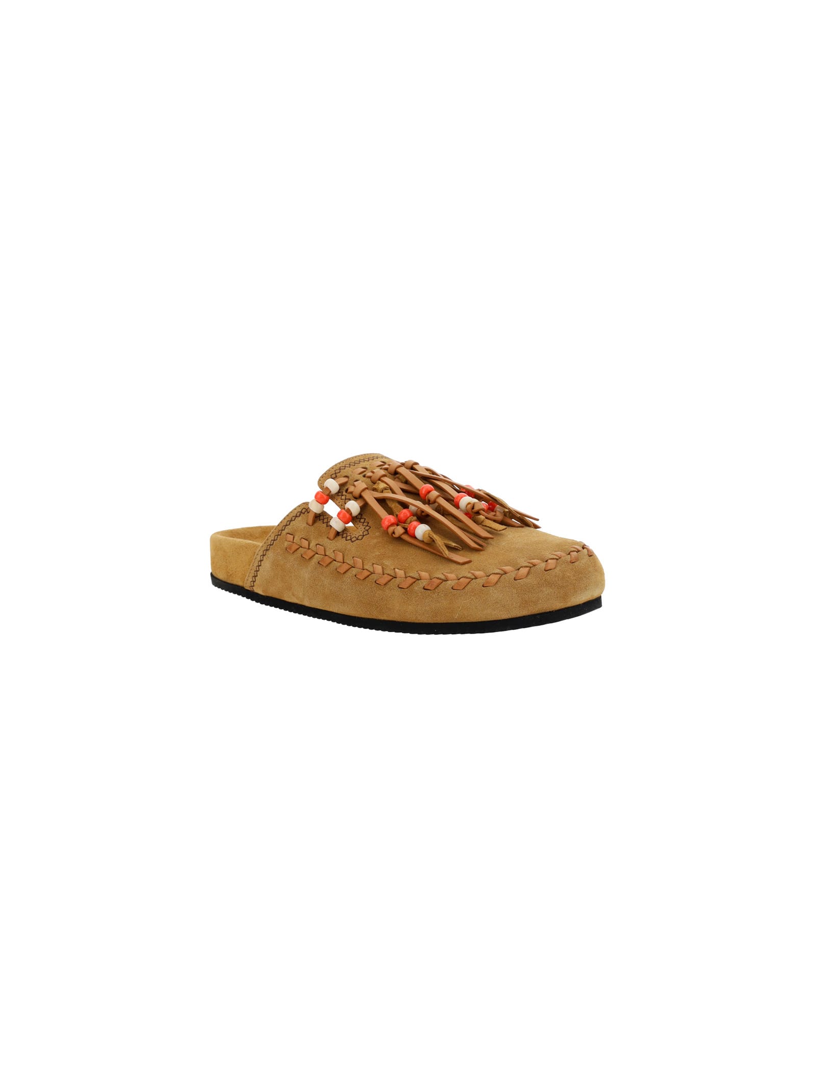 Shop Alanui Montain Mulet In Beige